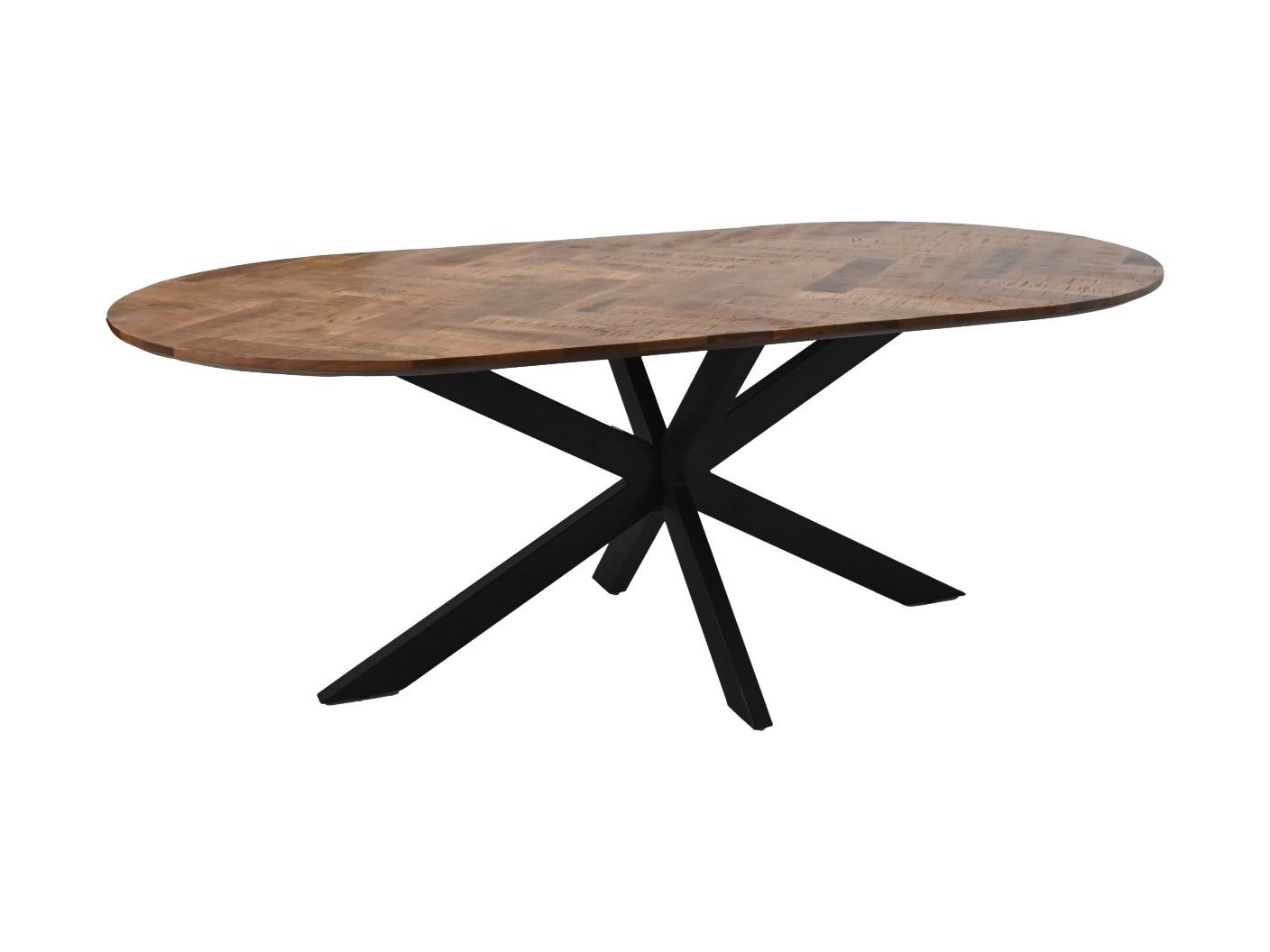 Ovaler Verona Esstisch Mangoholz Metall