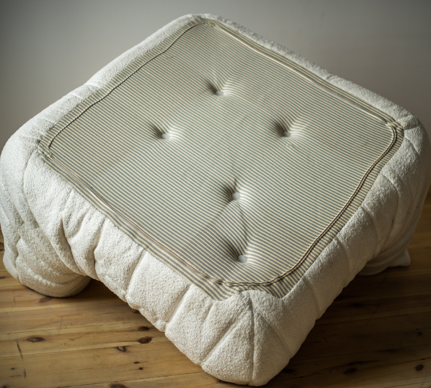 Togo Set Lounge 3 pezzi Bouclé Bianco