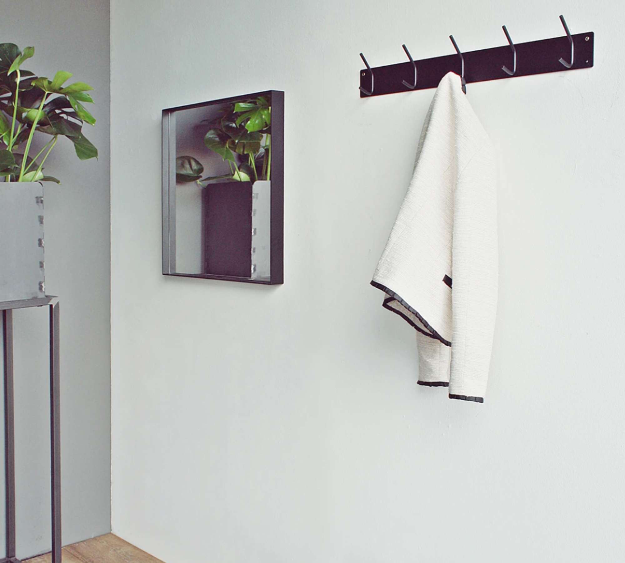 Coat rack Falcao Metal Black Width: 70 cm