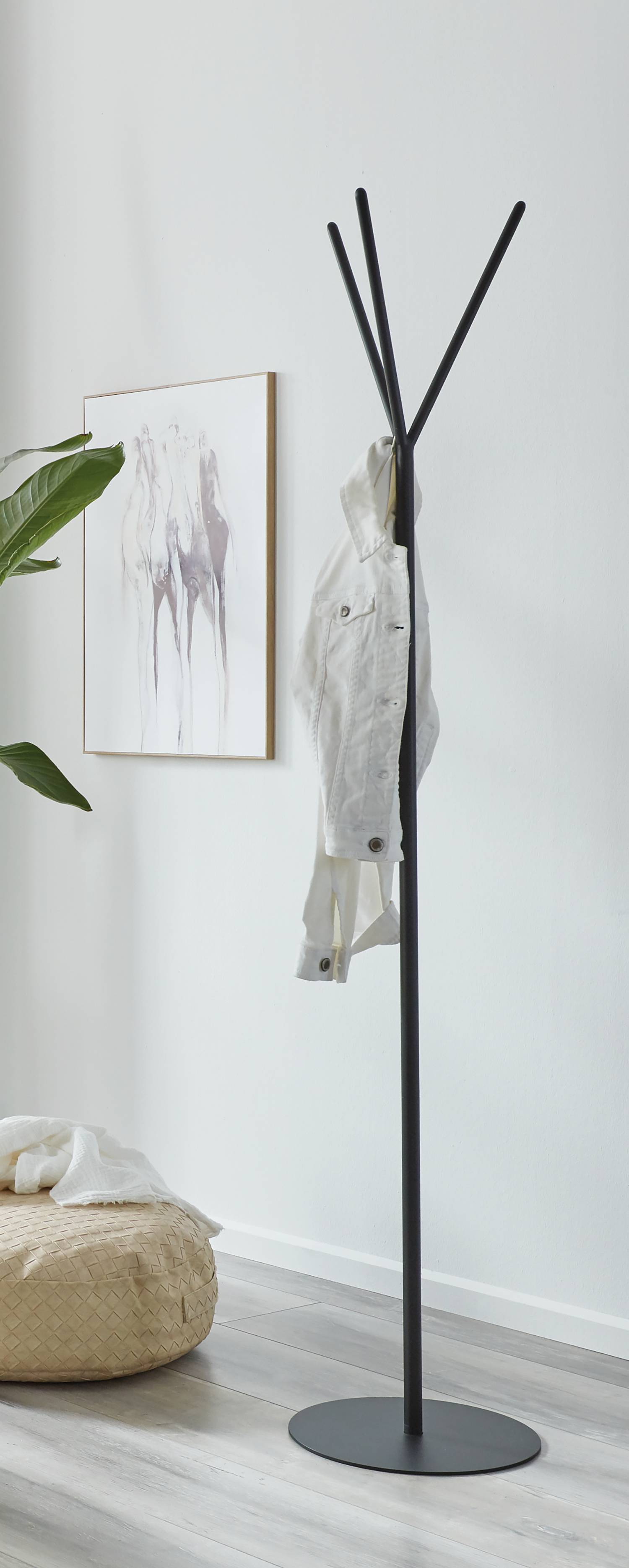 Rigeta Garderobenständer Metall Schwarz