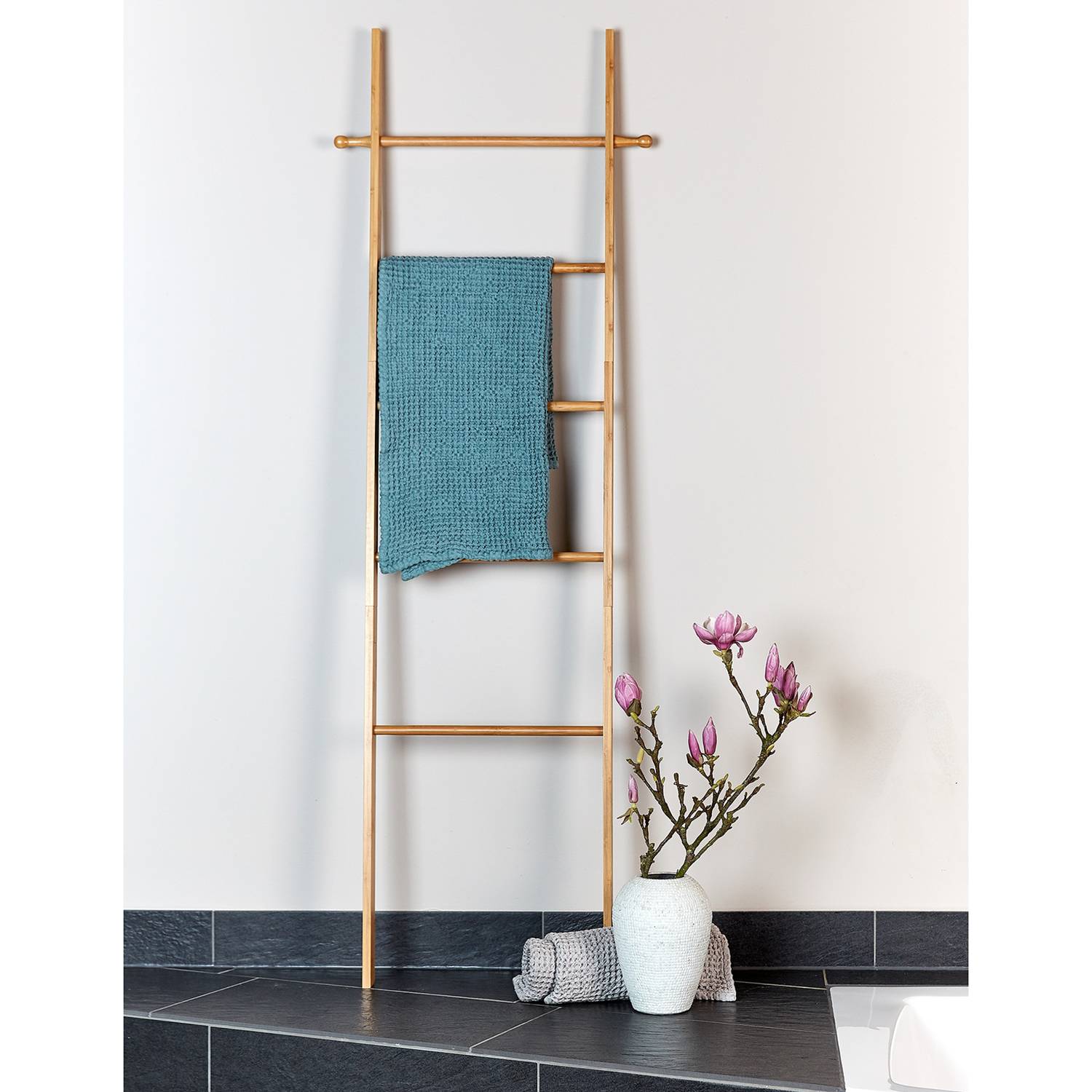 Bahari Handtuchleiter Bambus Braun