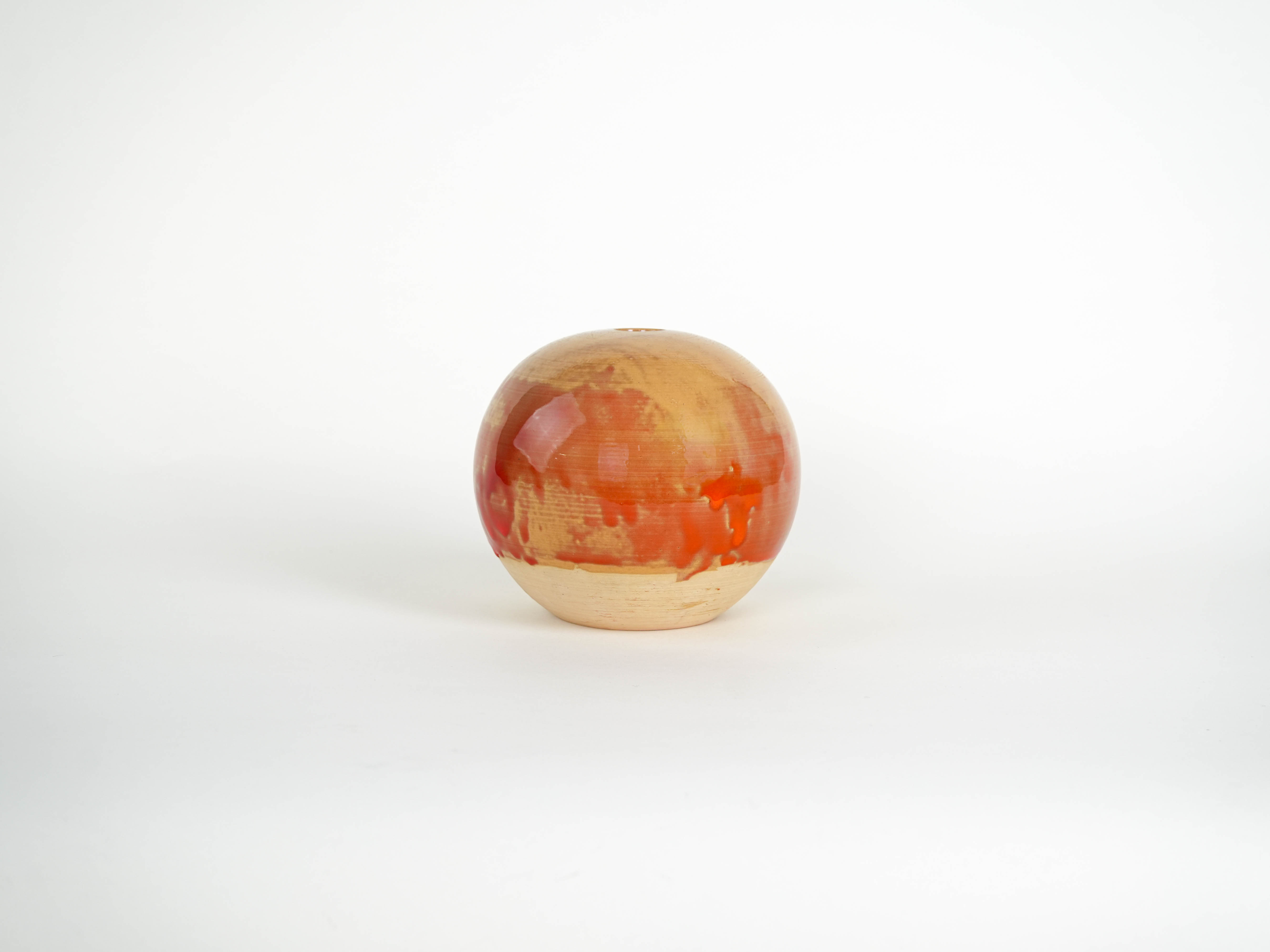 Spherical ceramic vase 1960s