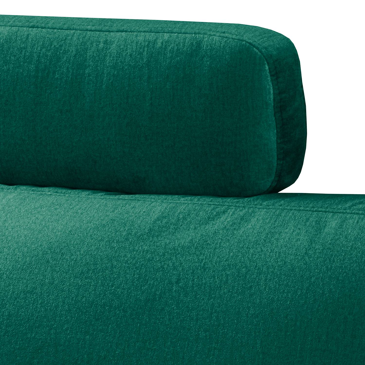 Kopfstütze Hendra II Webstoff Samt Onoli: Antikgrün