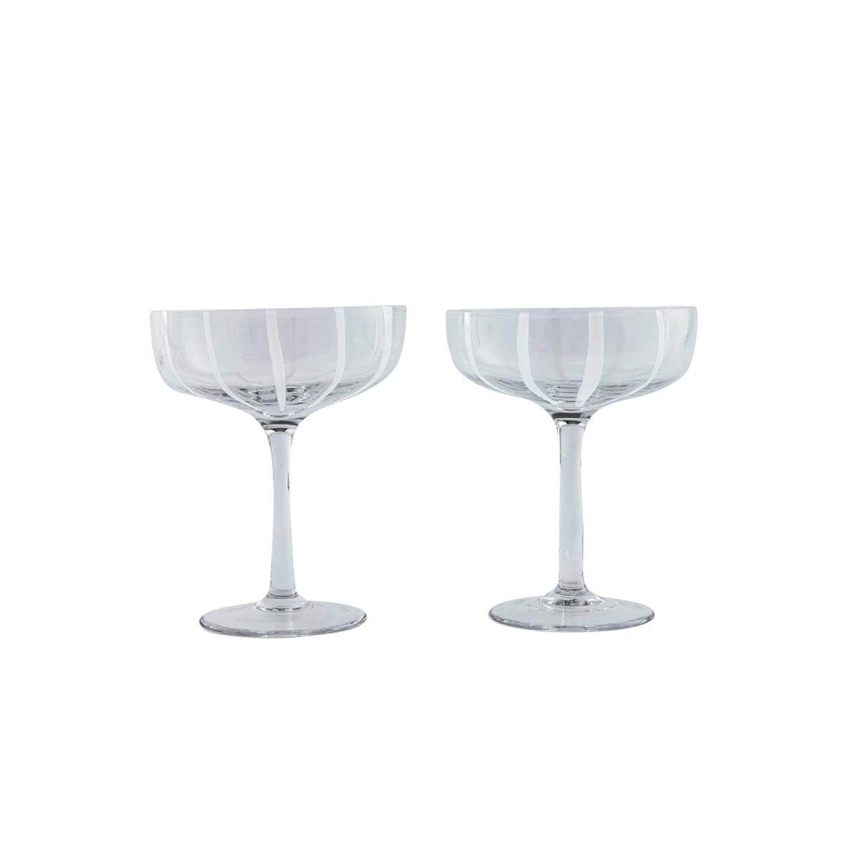 2x Mizu Coup Glas Transparent