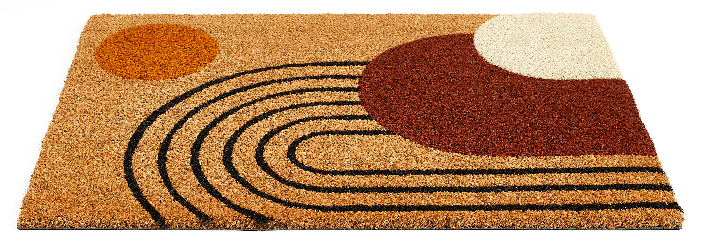 Coconut Geo Doormat Coconut Multicolored