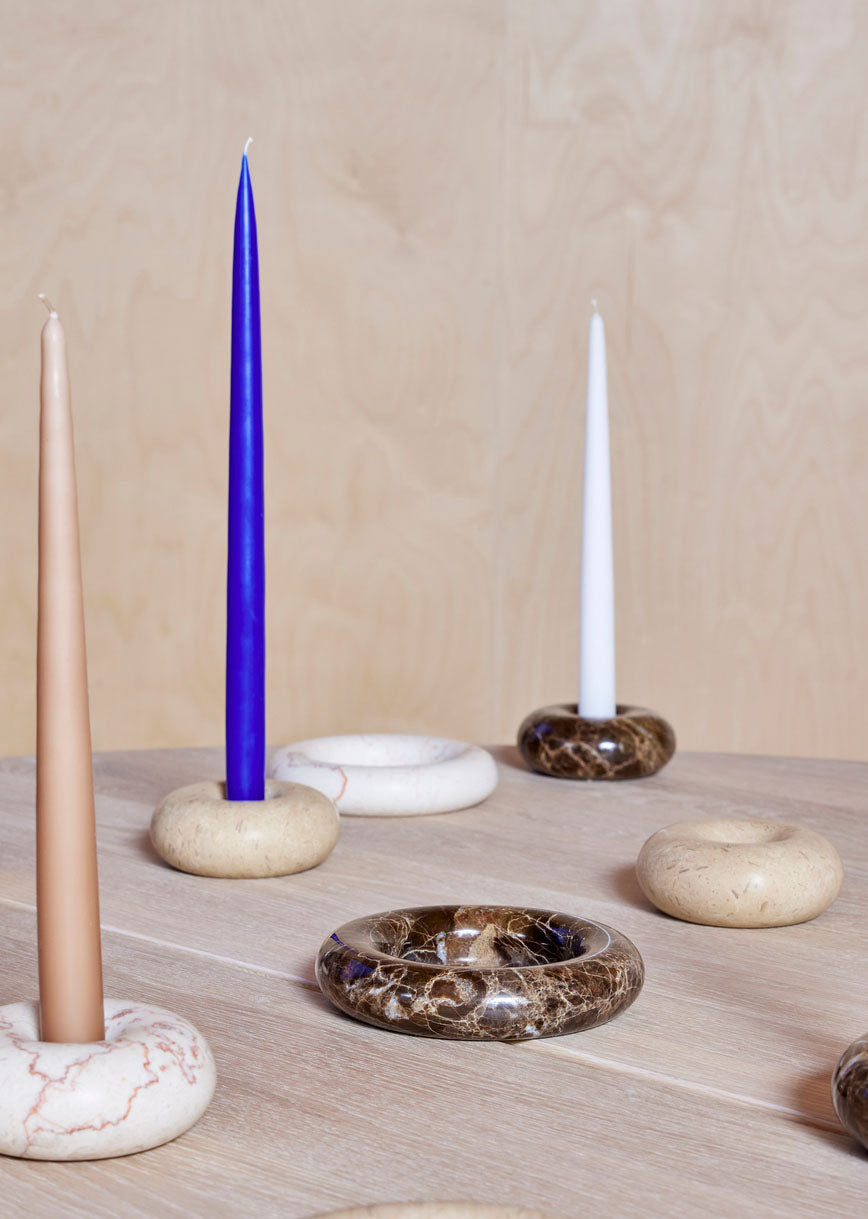 Savi Kerzenständer Groß Marmor