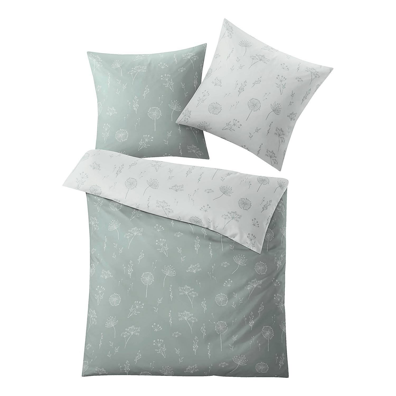 Leone Bedding Cotton Mint Green 155 x 220 cm