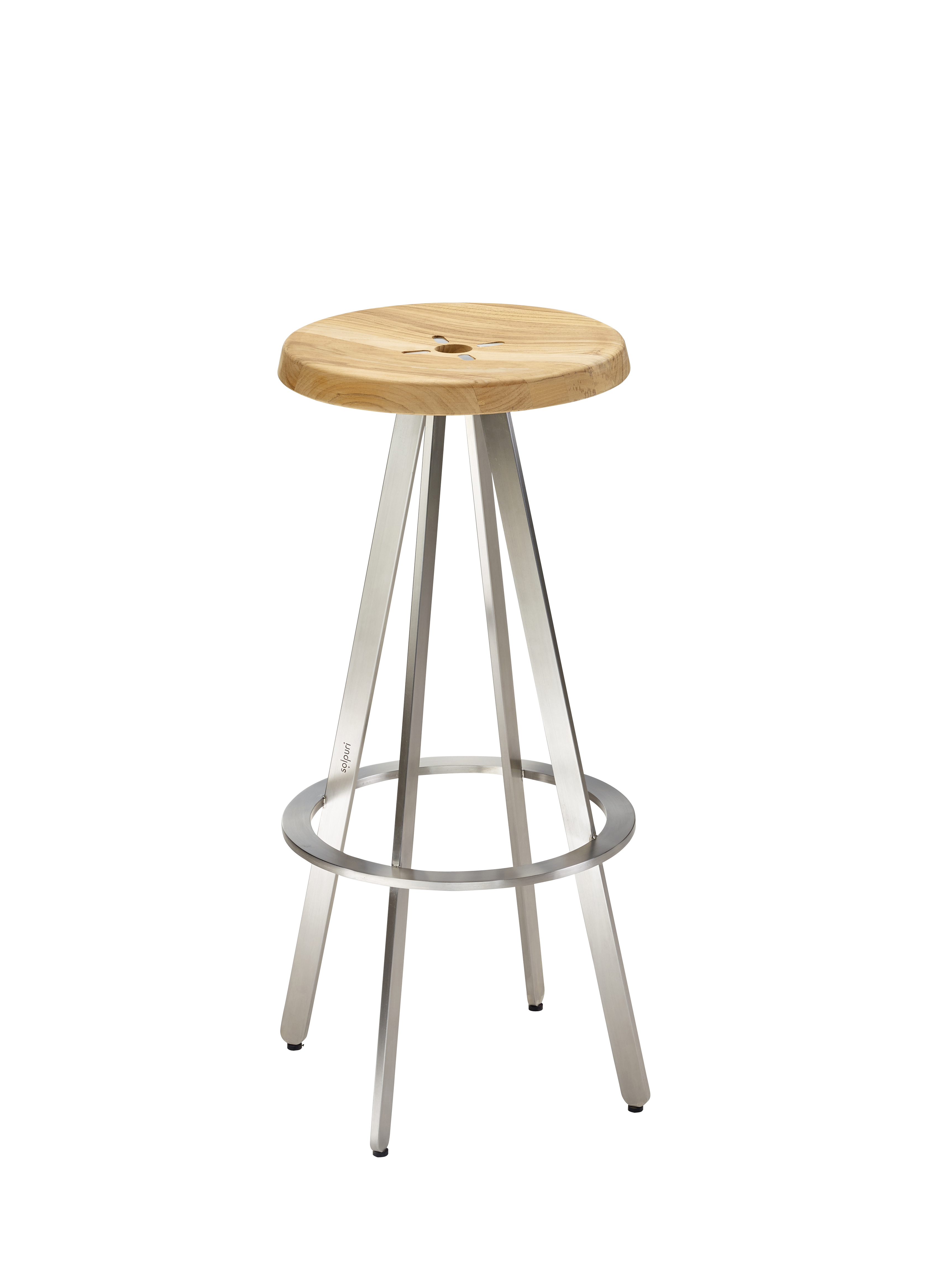 Yix Barhocker Teak Braun