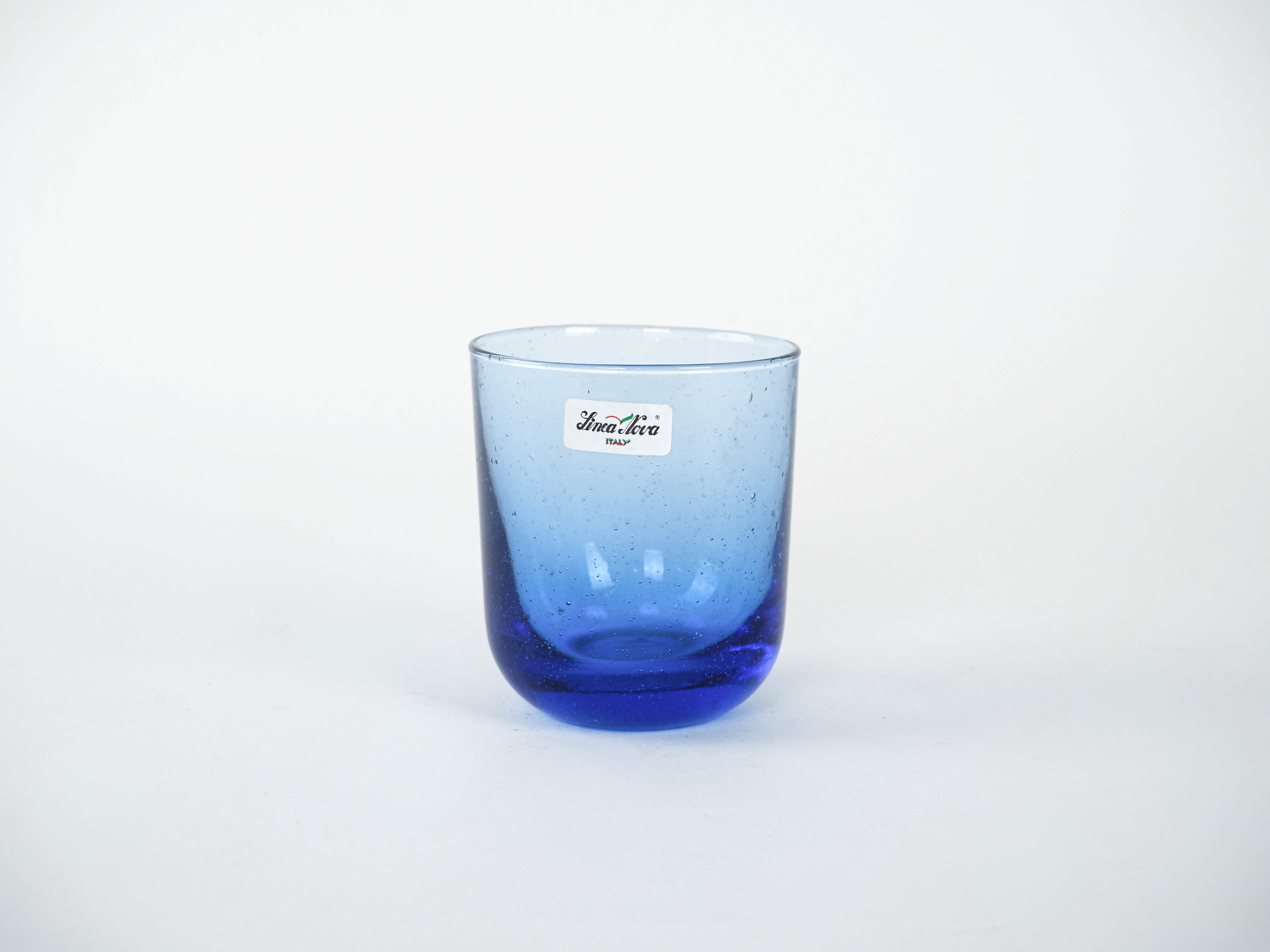 Gläser-Set Kobaltblau 1970er Jahre