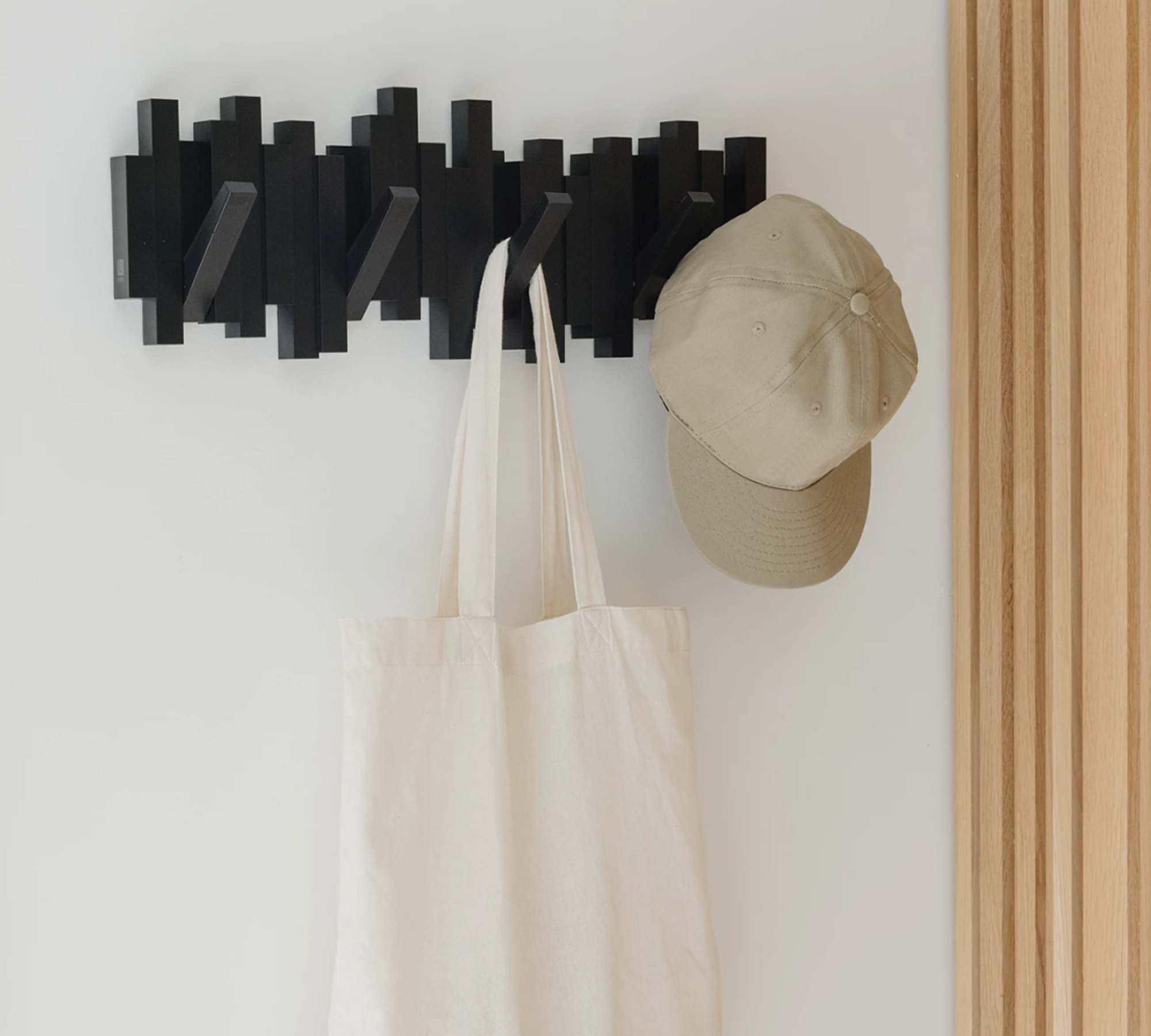 Clothes rail slats Plastic Black