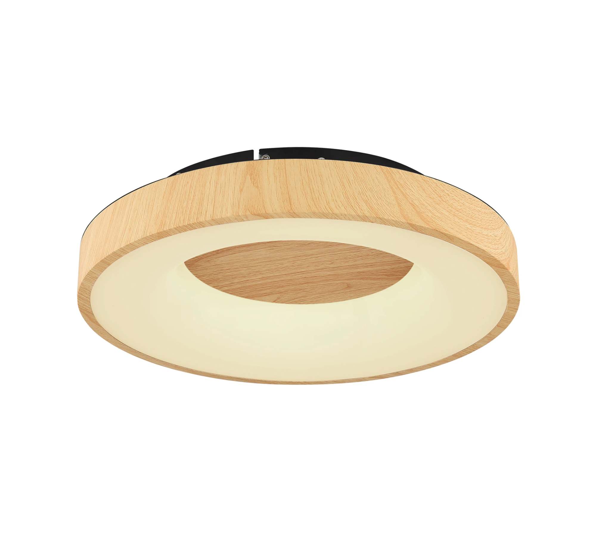 LED Deckenleuchte 1-flammig Acrylglas Metall Braun