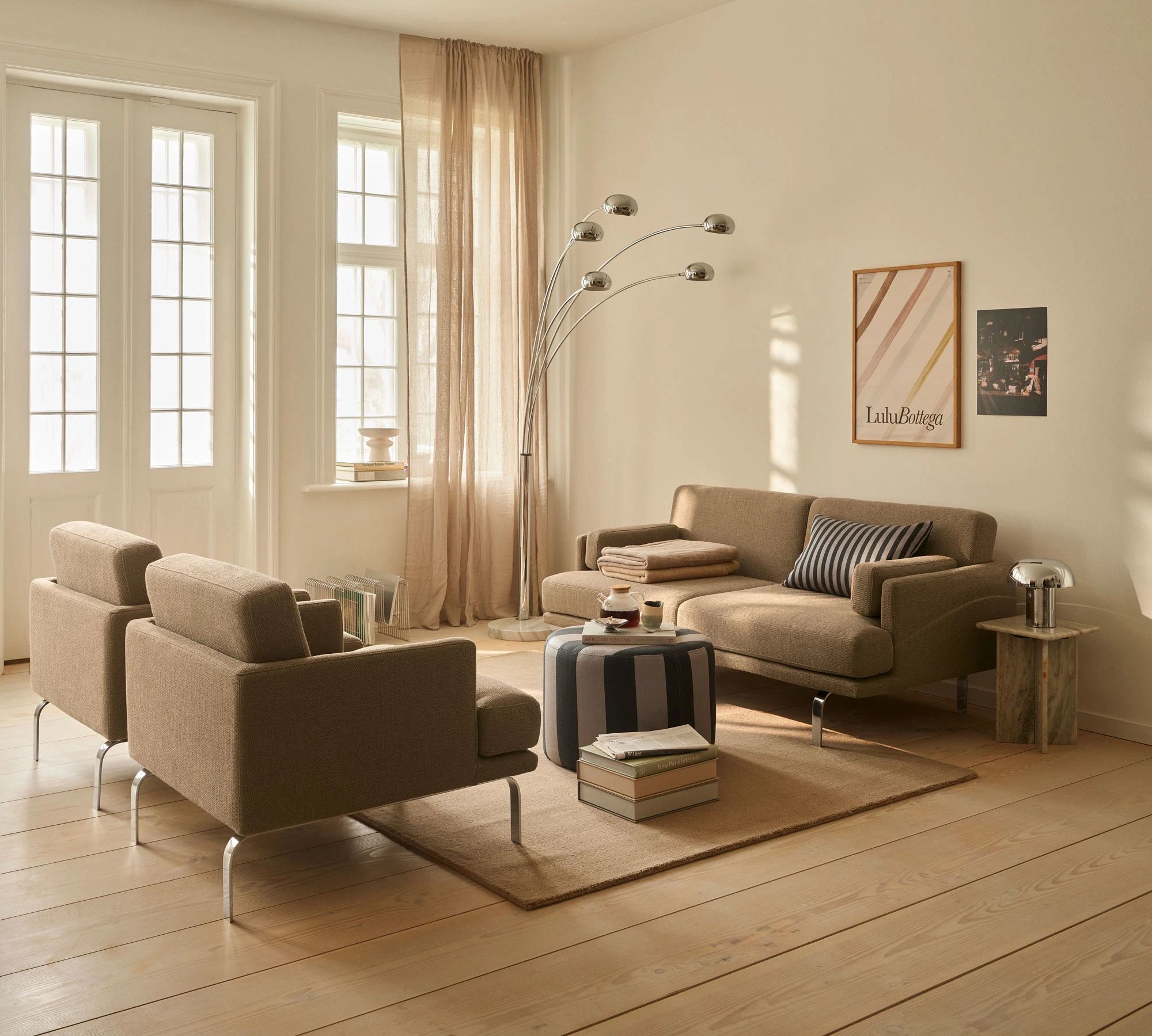 Teppich Velvet Hill Sand 200 x 300 cm