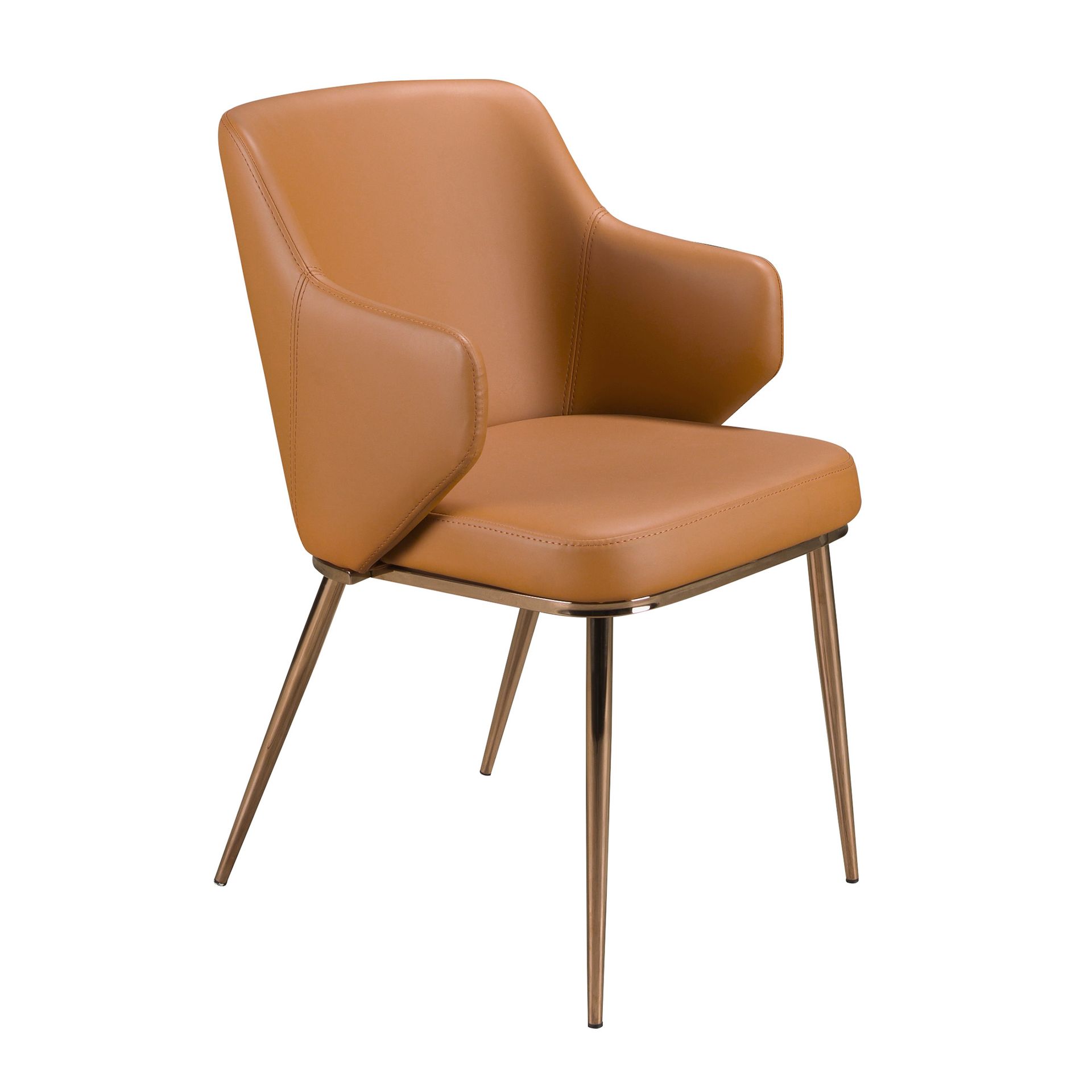 Armchair Faux Leather Brown