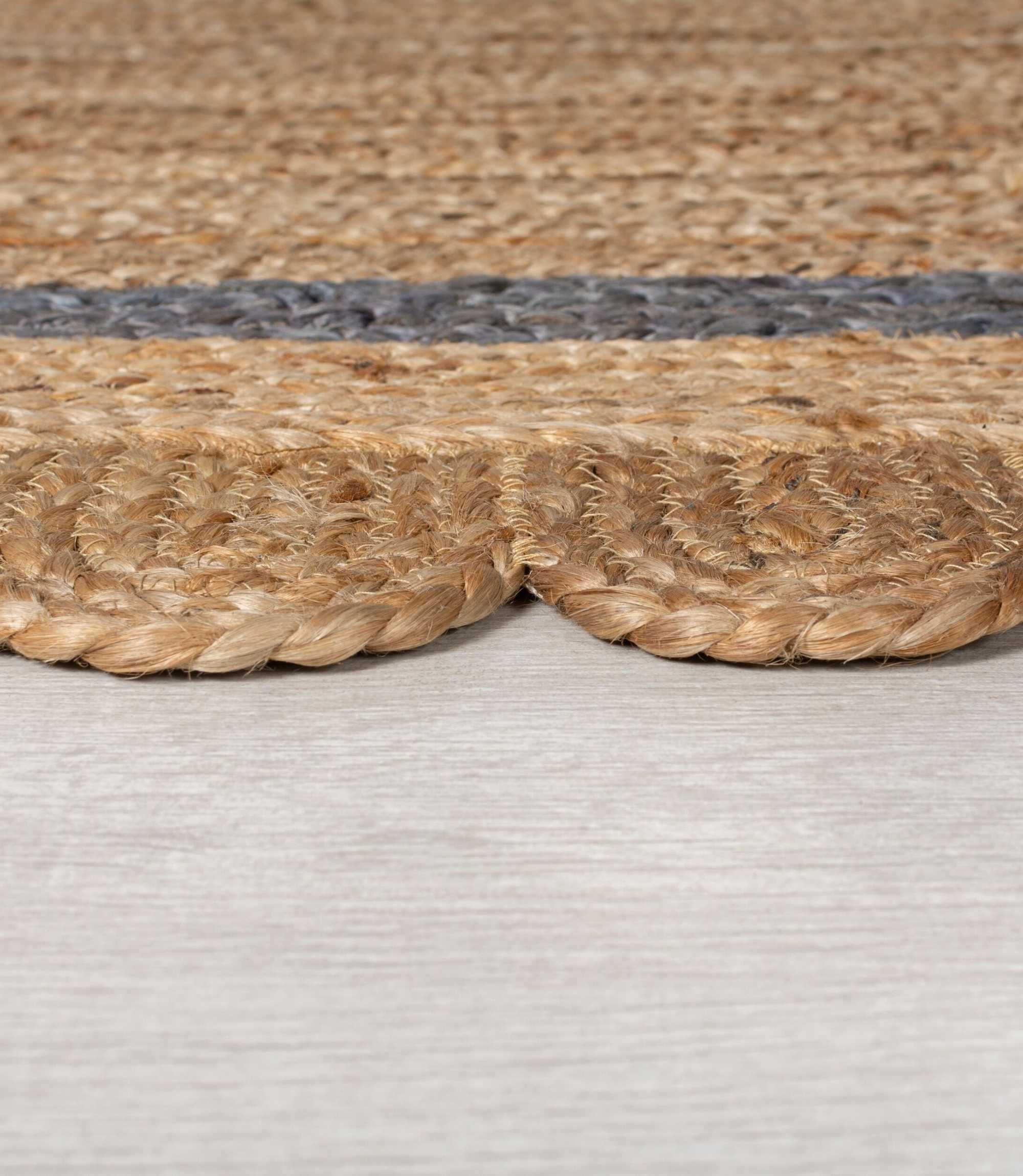 Jute Rug Grace Handmade Natural/Grey 200 x 290 cm