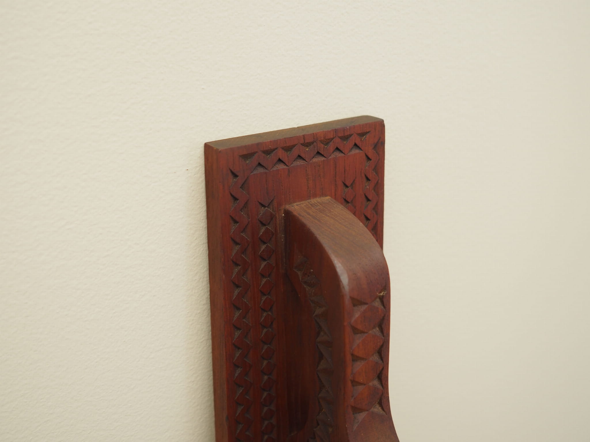 Vintage Wandschmuck Holz Braun 1970er Jahre