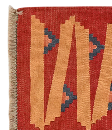 Kilim Gashgai Teppich Braun