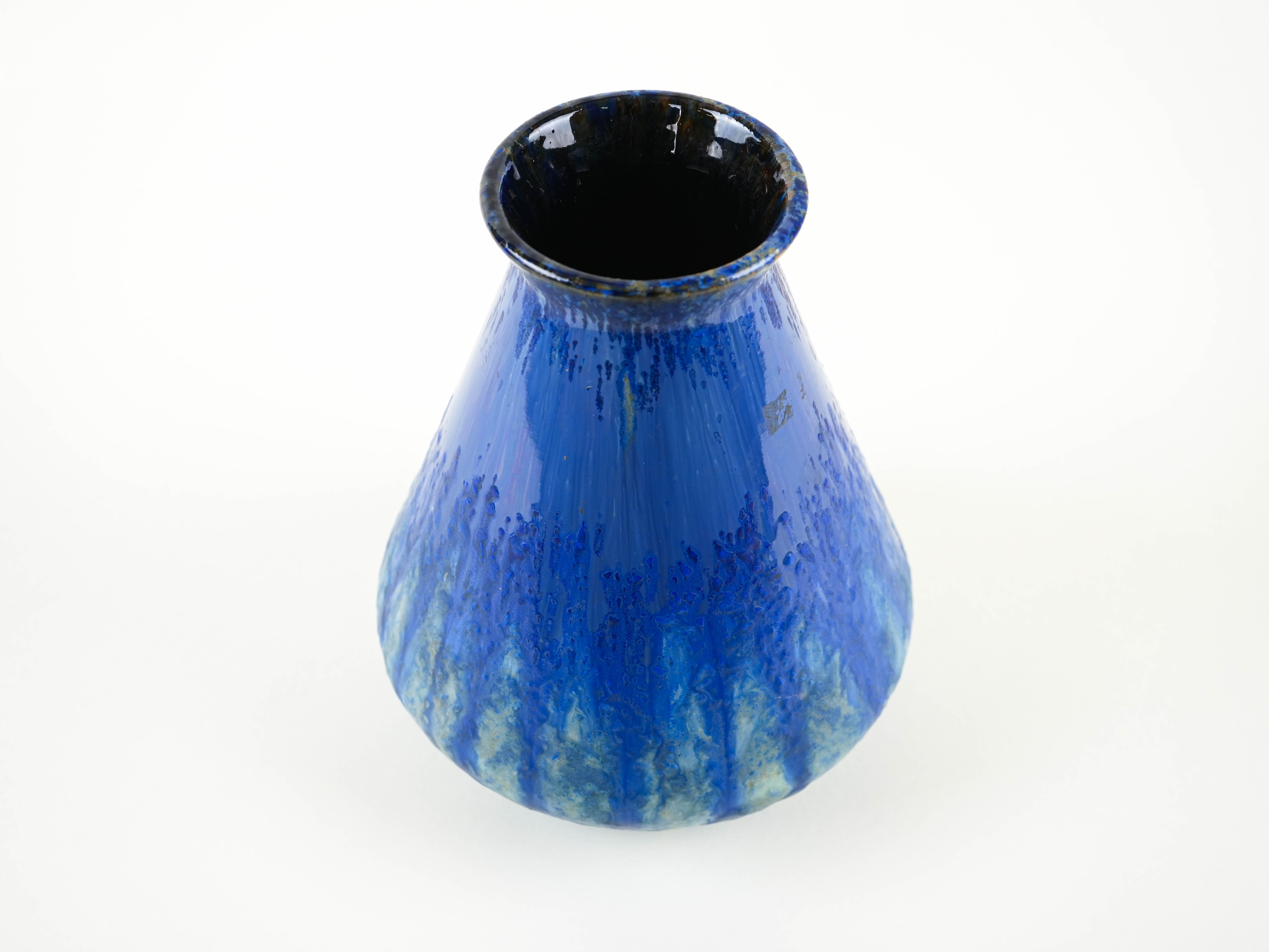 Ceramic Vase Blue 1960s