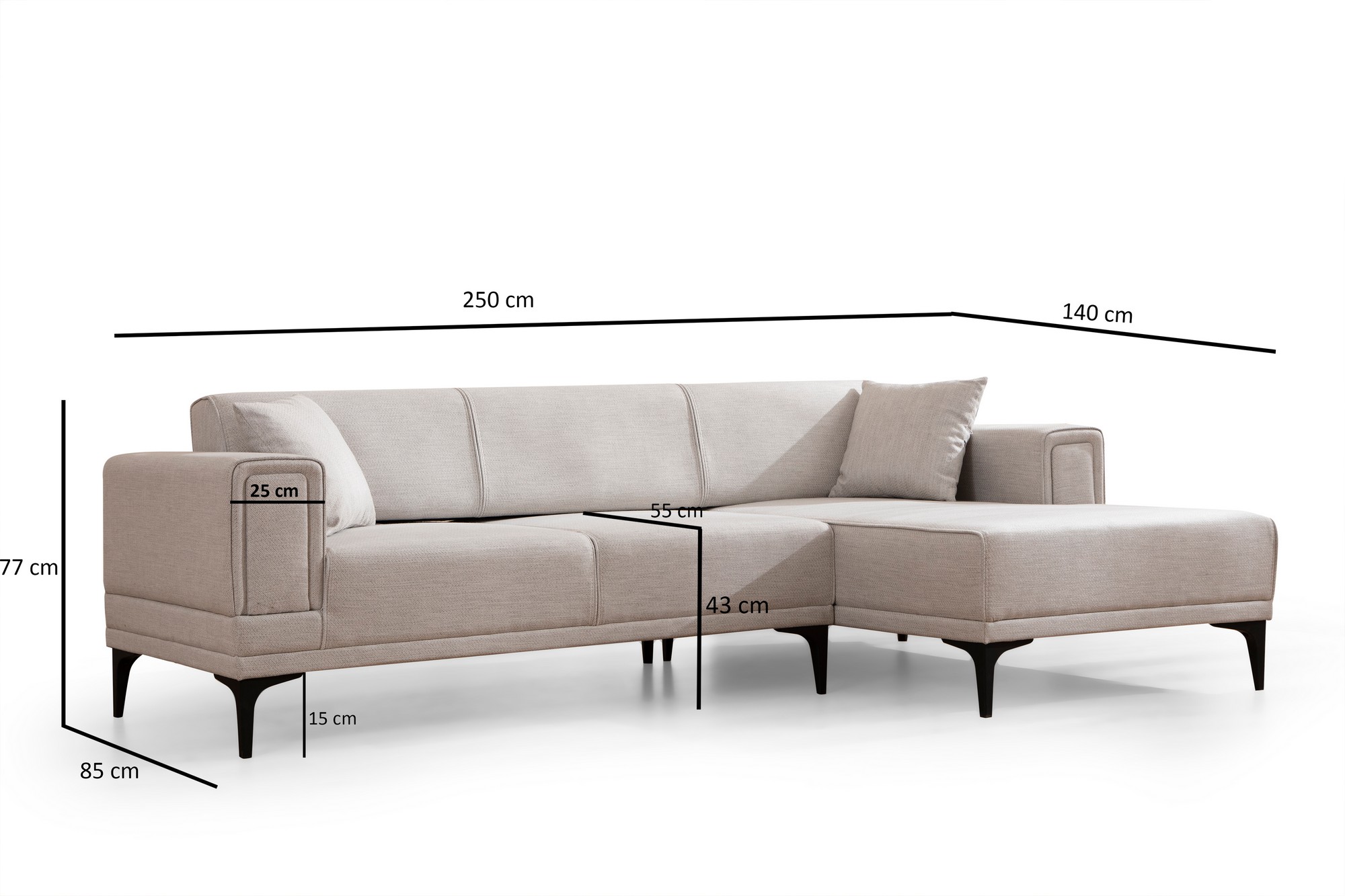 Horizon Corner Sofa Right Ecru