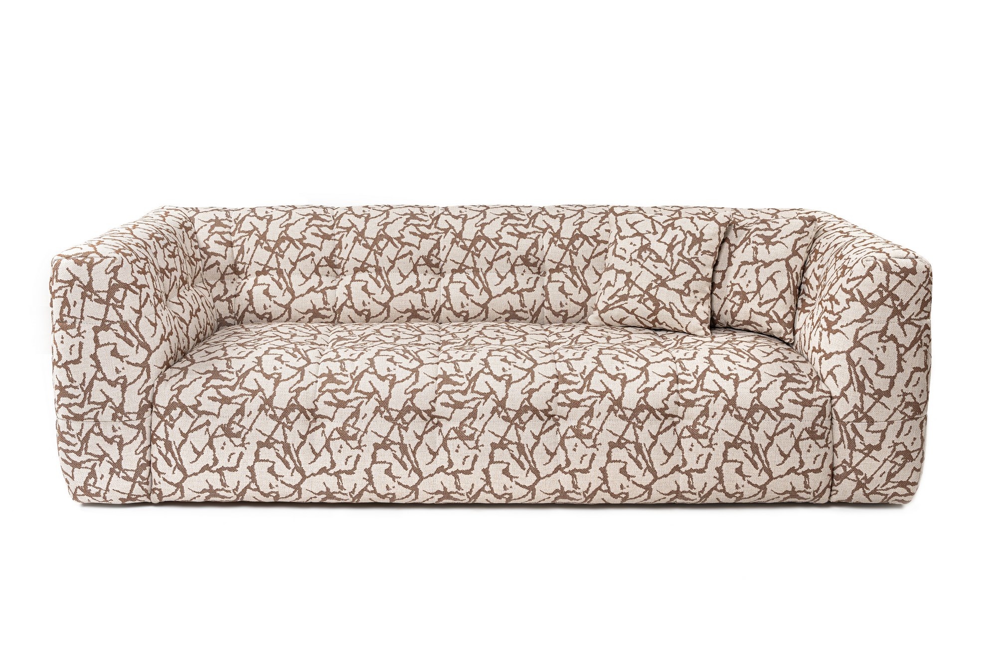 Cady Sofa 3-Sitzer Beige Gemustert