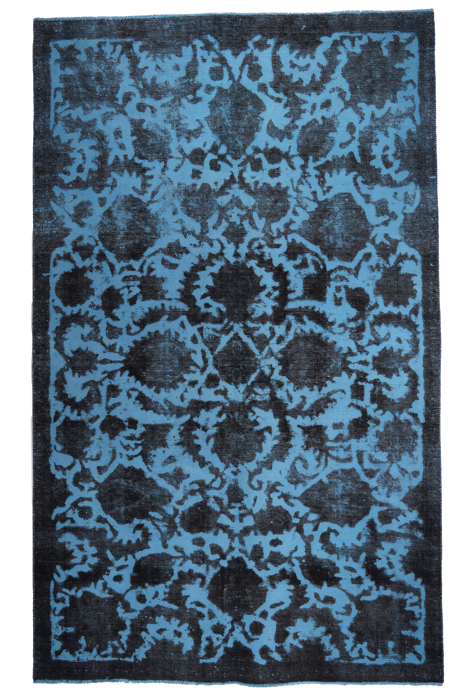 Tappeto vintage in lana multicolore