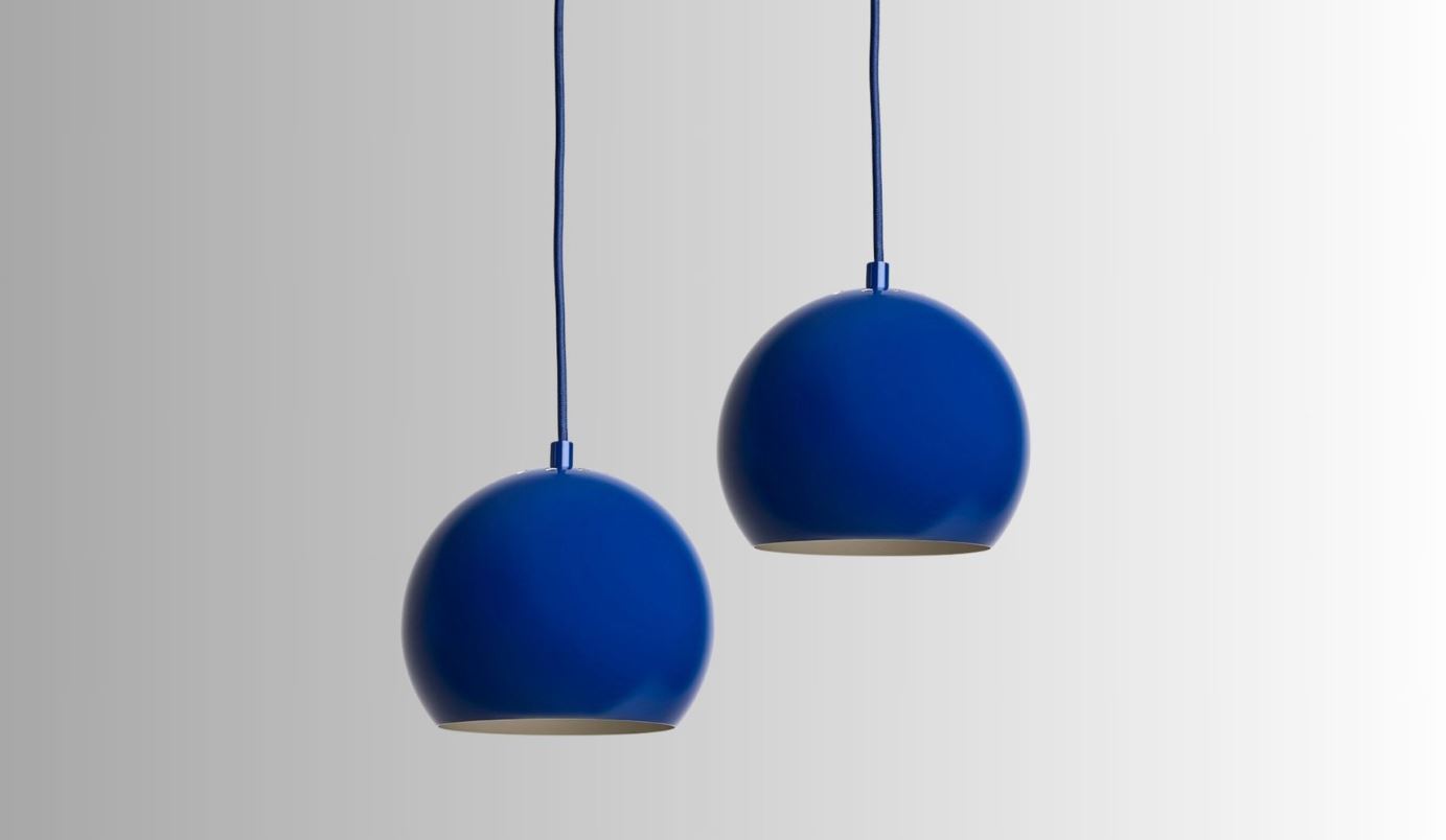 Ball Pendelleuchte Blau Ø18cm