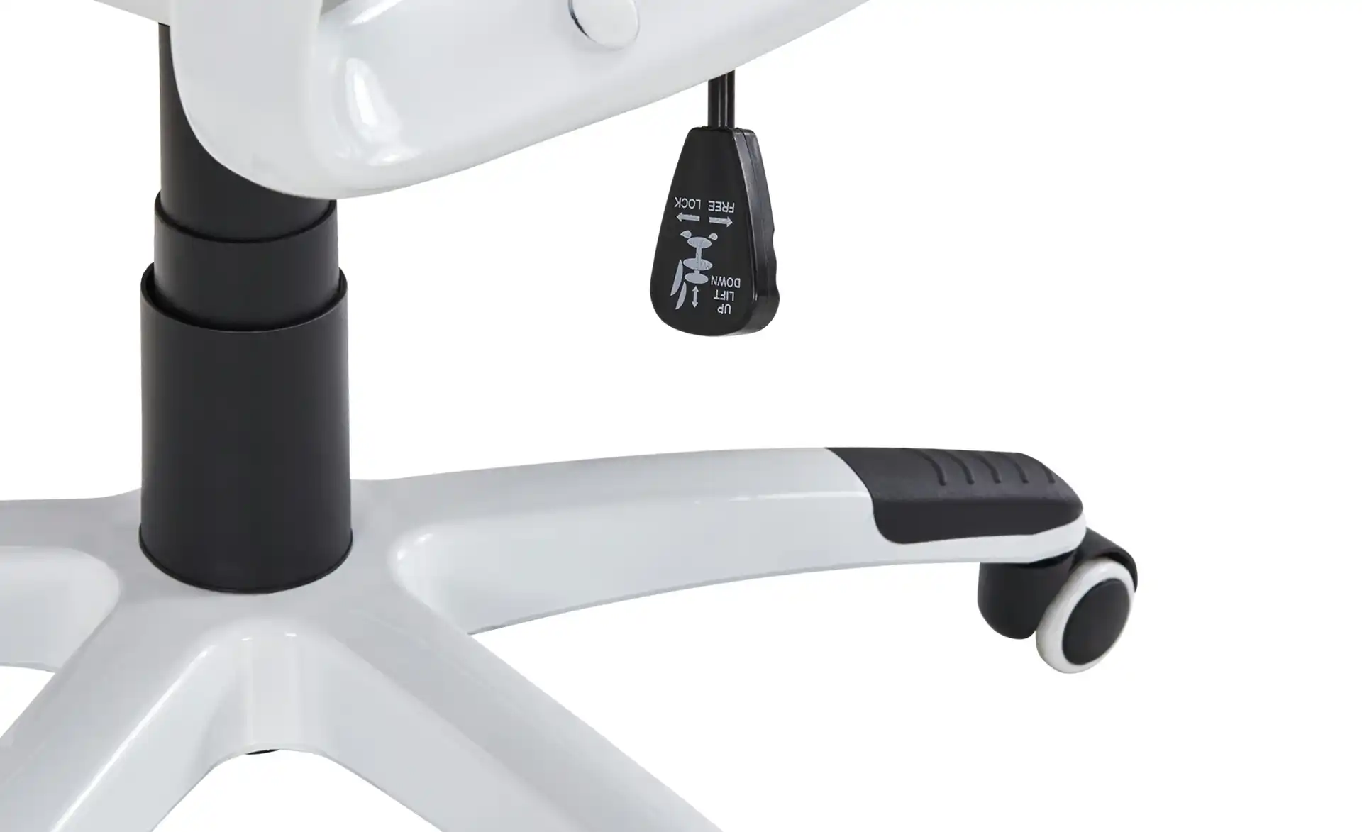 Traun Office chair with swivel function & tilt mechanism White