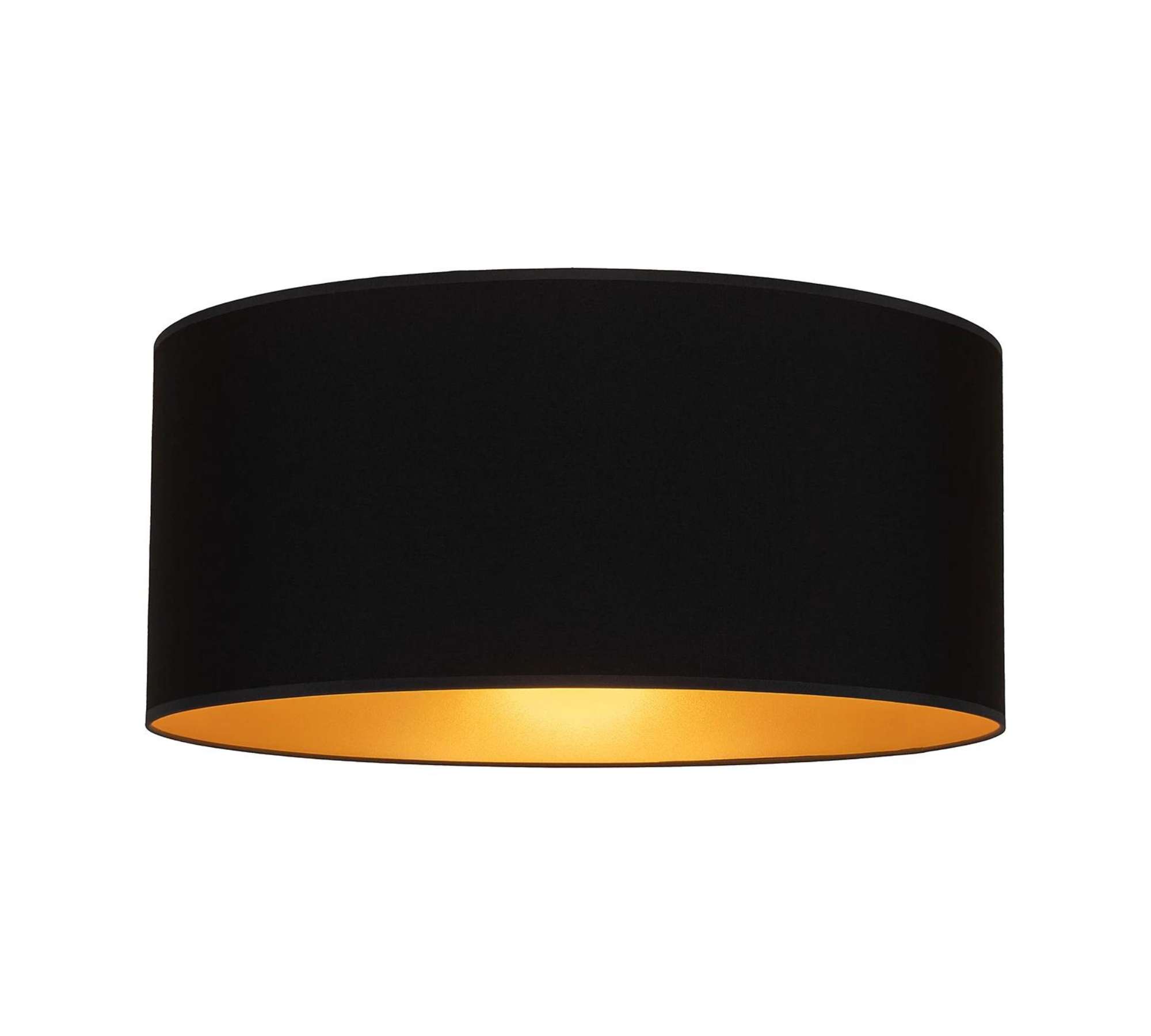 Ceiling light 1-bulb Textile Metal Black