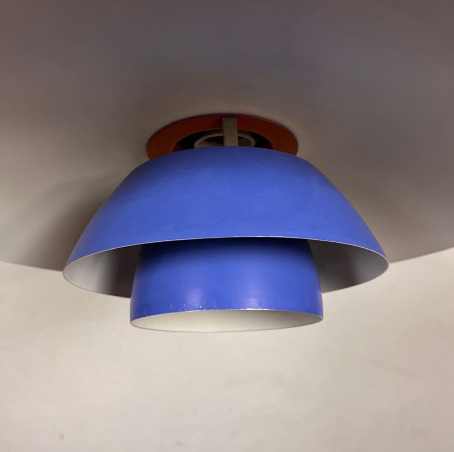 PH 4/3 Pendelleuchte Metall Blau