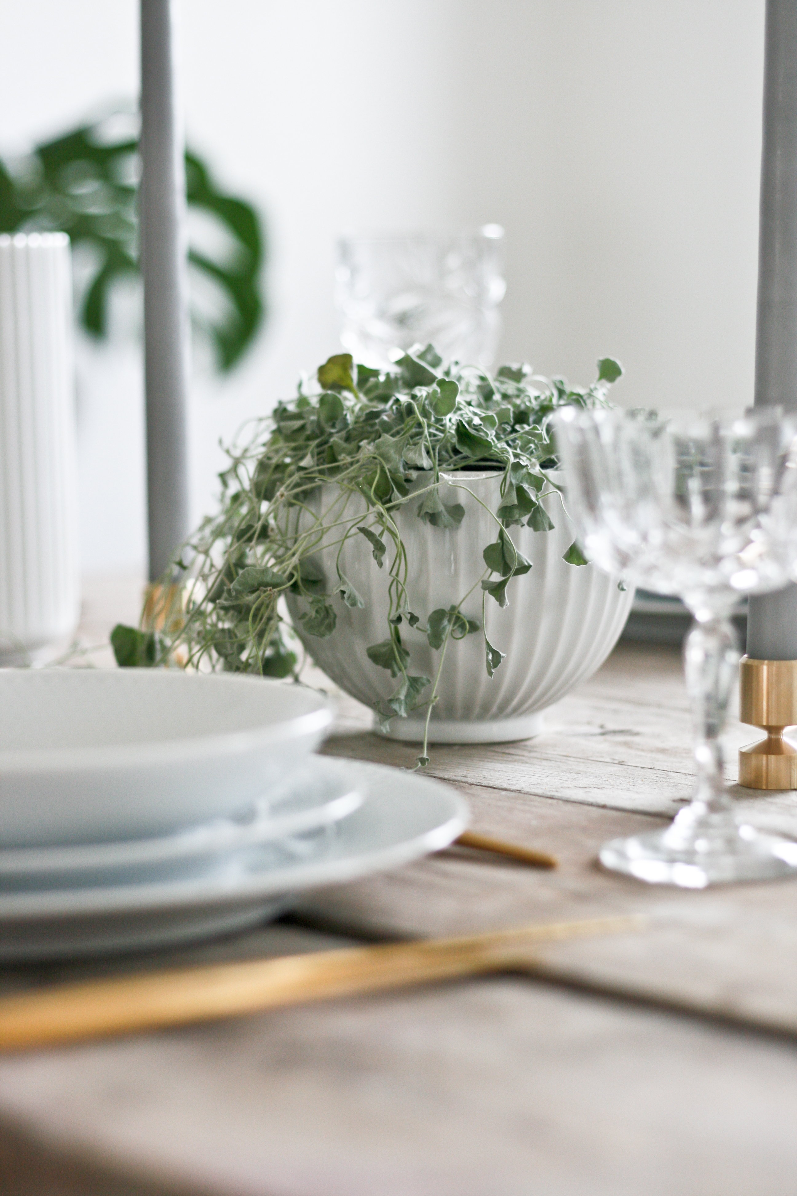 Lyngby Bonbonniere Ø 14 cm Weiß