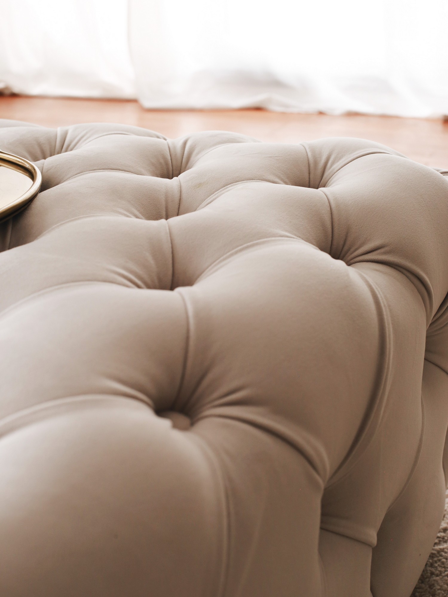 Chester Pouf Creme