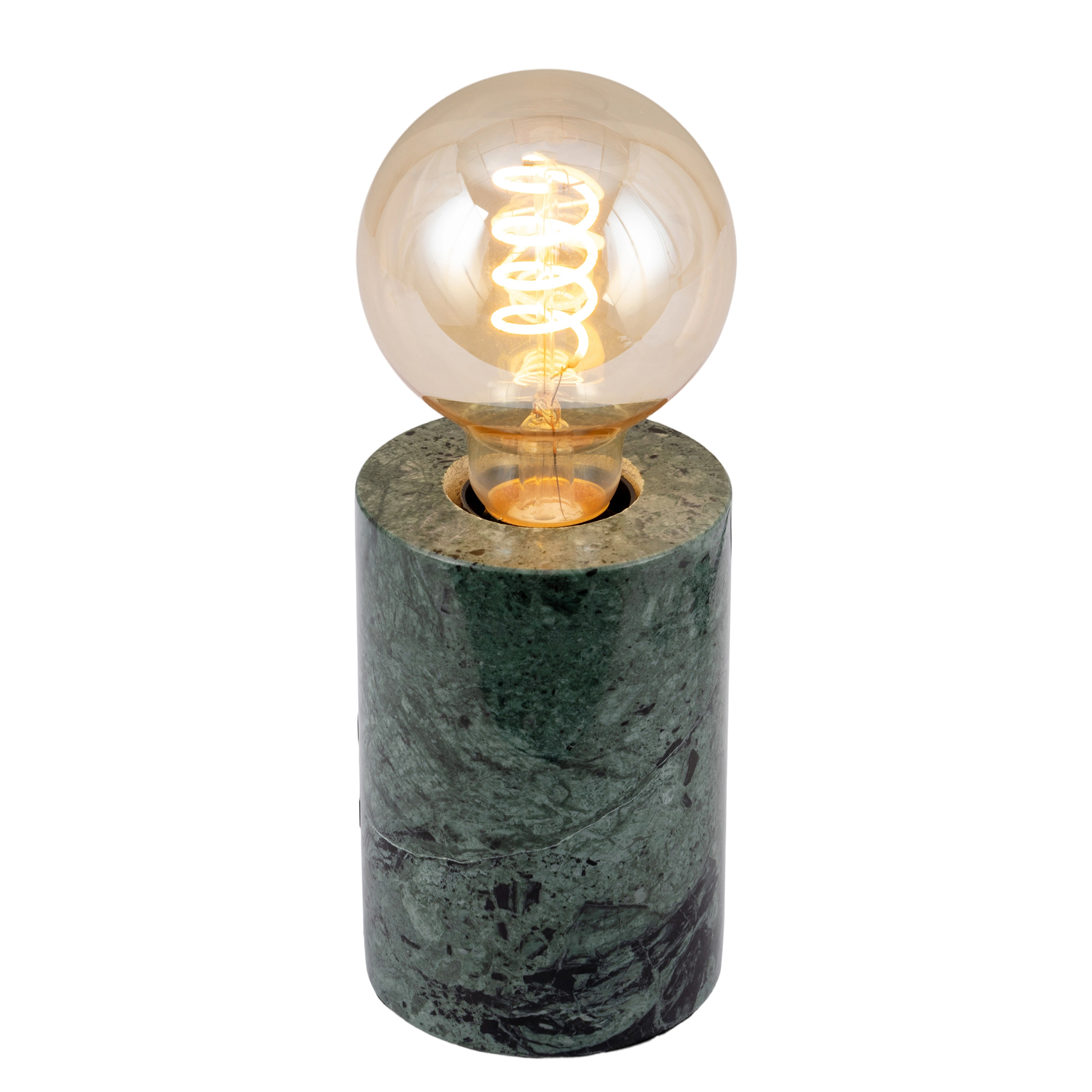 Frigid Tischleuchte 1-flammig Marmor Dunkelgrün