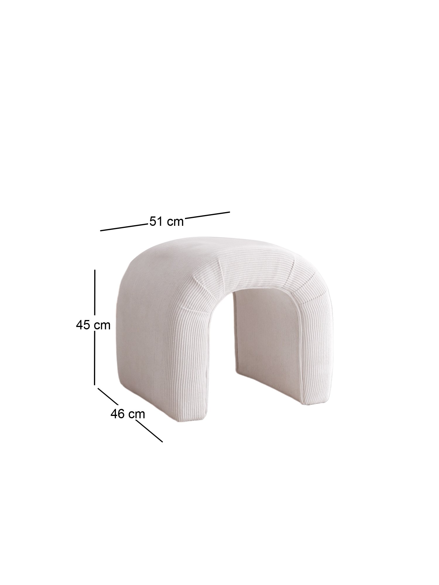 Nu Fitilli Pouf White