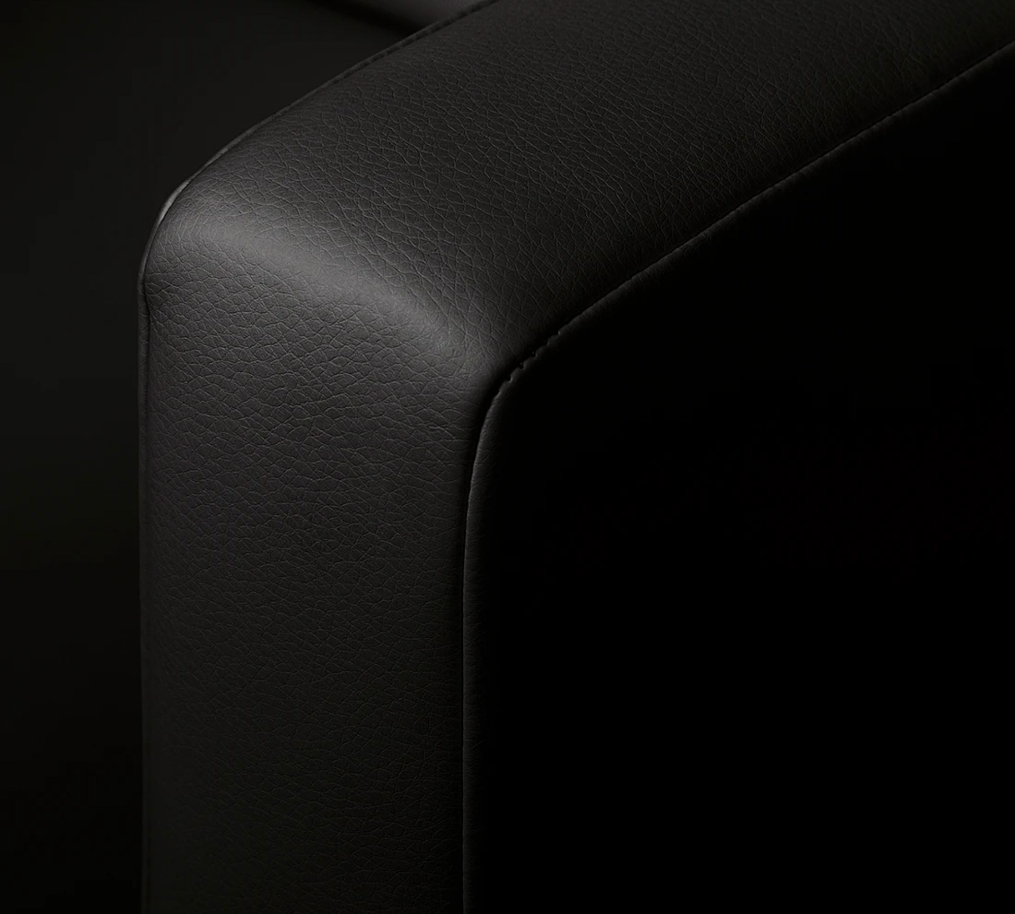 Sessel Kunstleder Schwarz