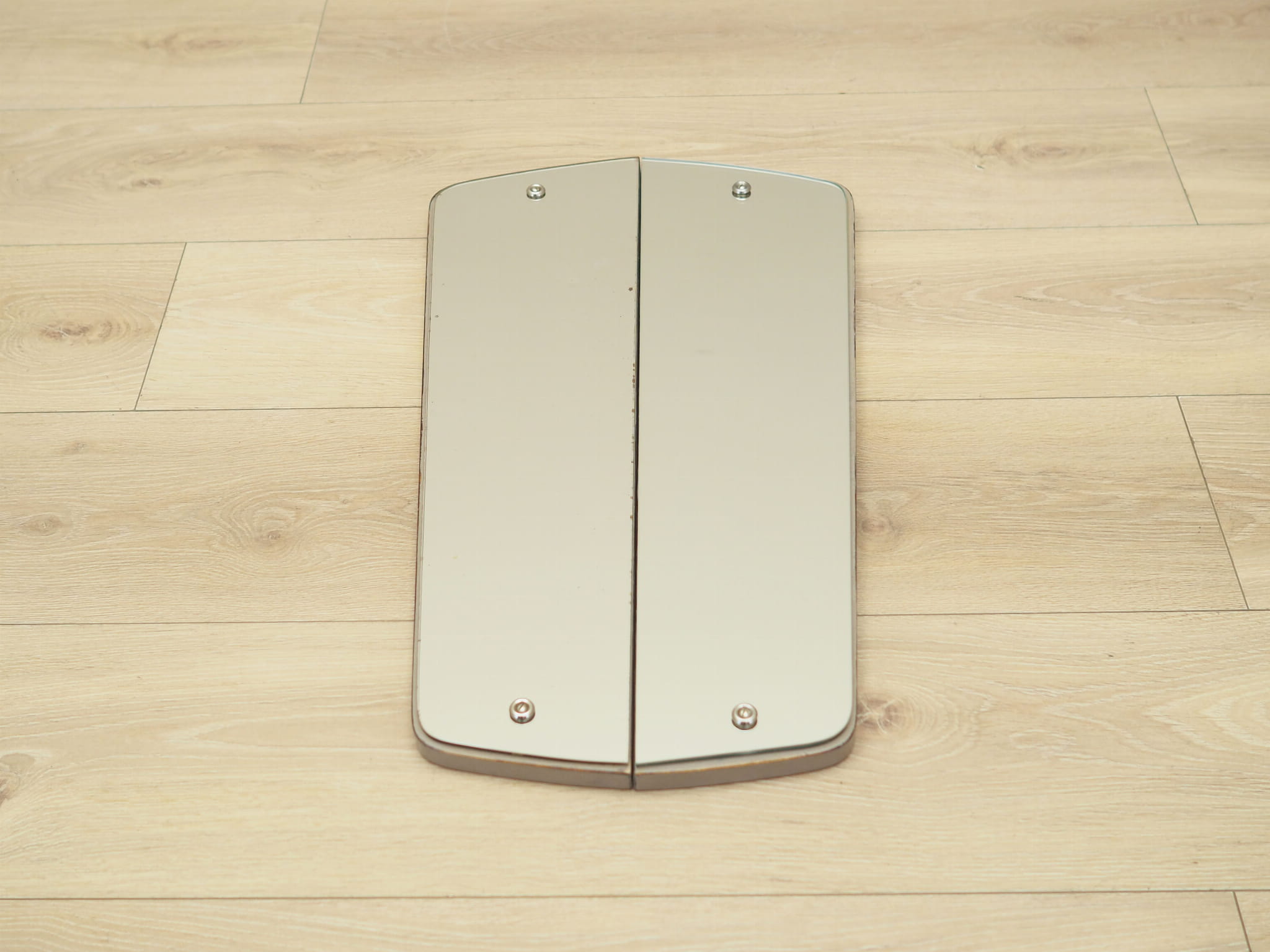 2x Mirror Wood Grey 1960s