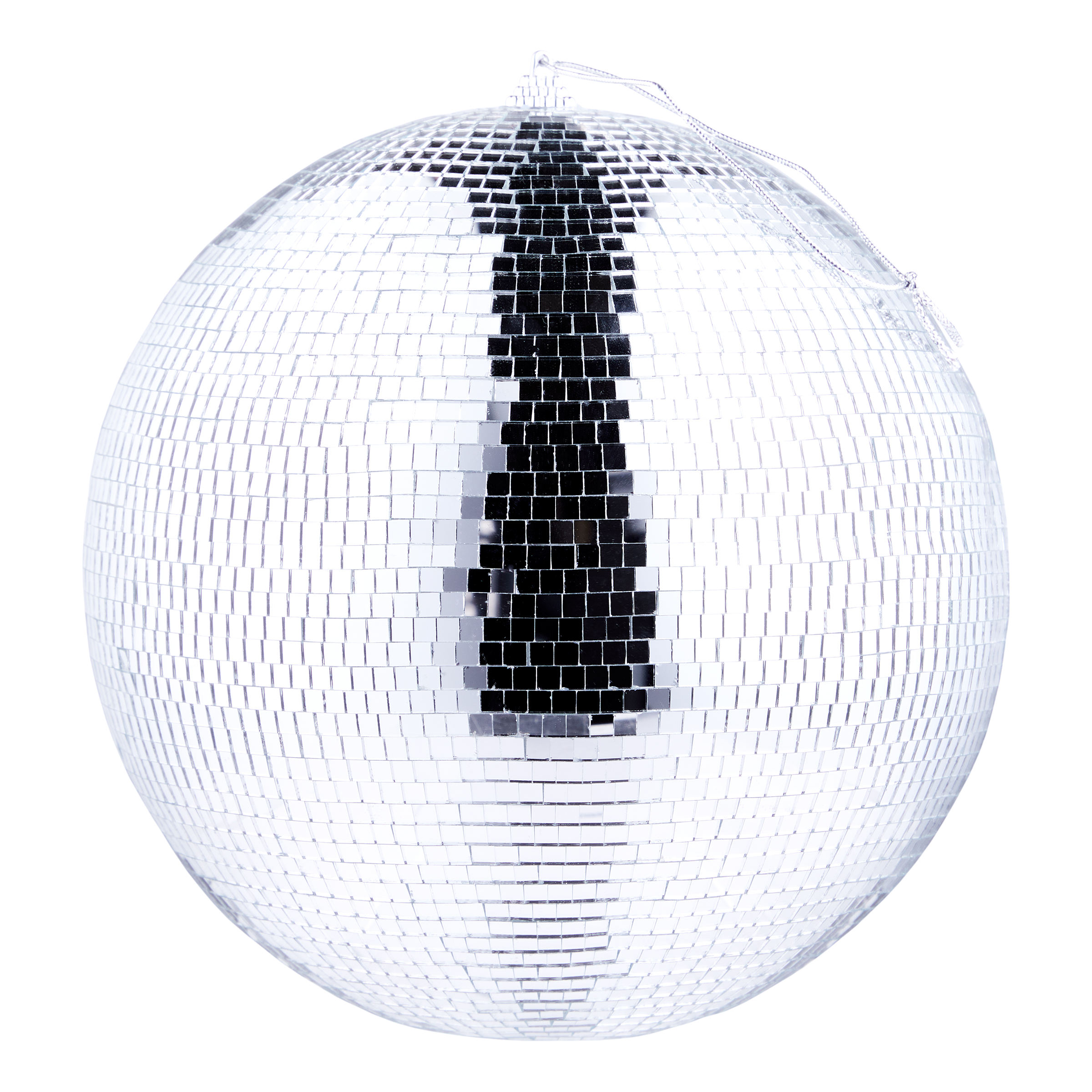 Deko-Kugel DISCO Glas / Kunststoff  Silber 20 x 20 cm