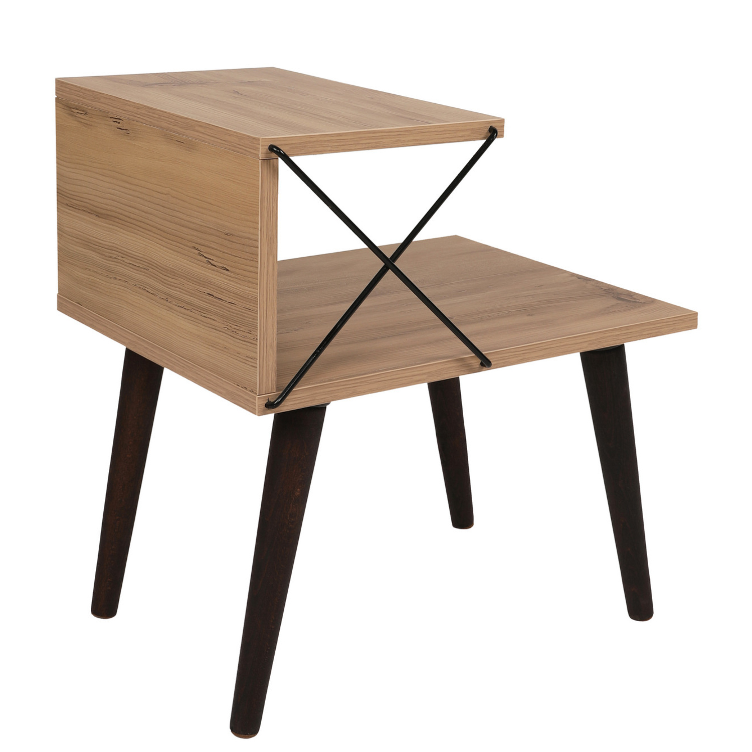 Cross Nachttisch Holz Pine