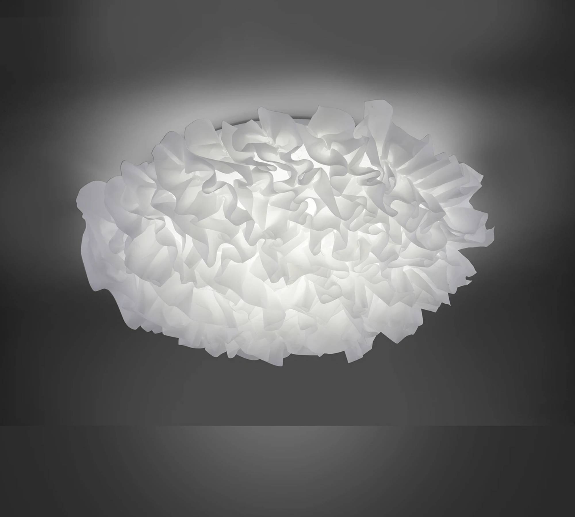 LED-Deckenleuchte Stoff / Eisen Wolke Weiß