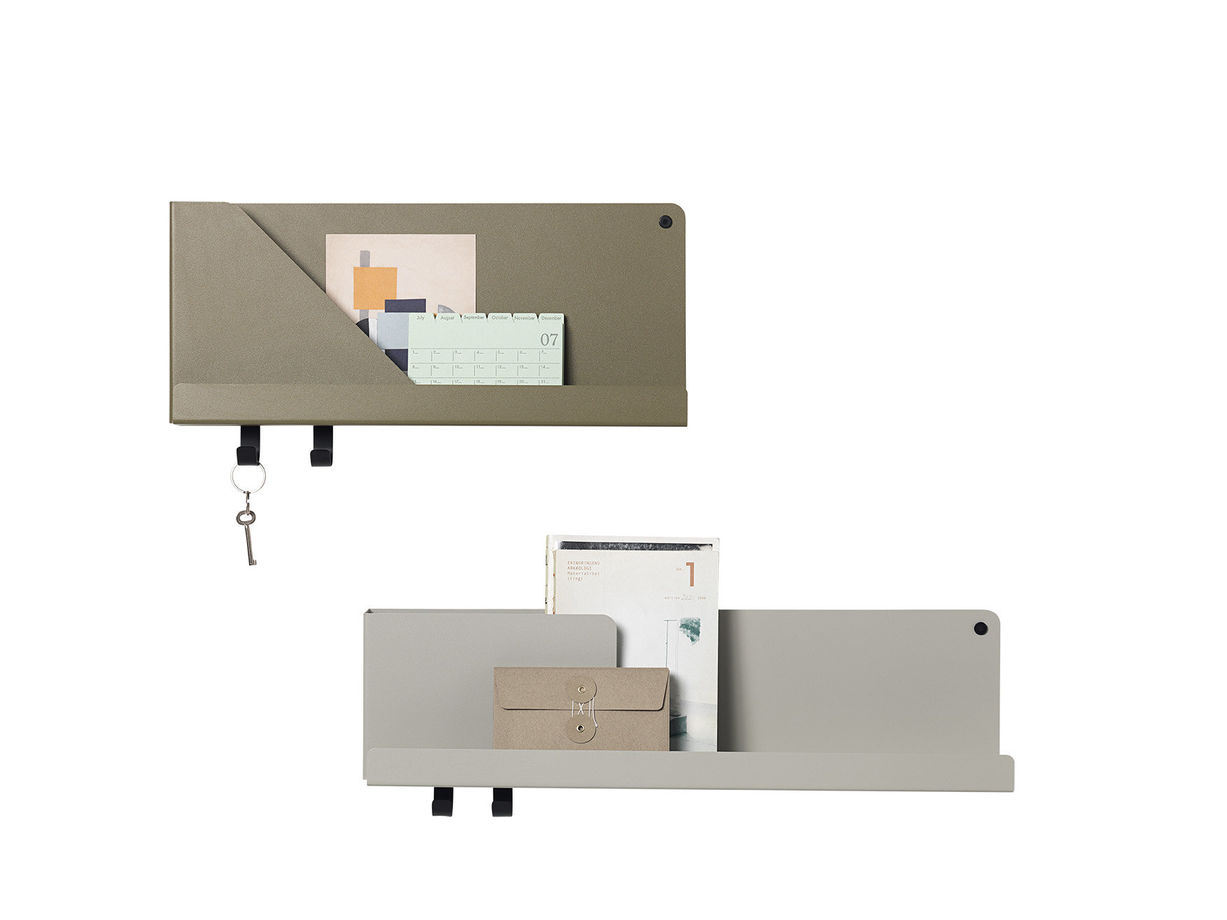 Folded Regal Grau