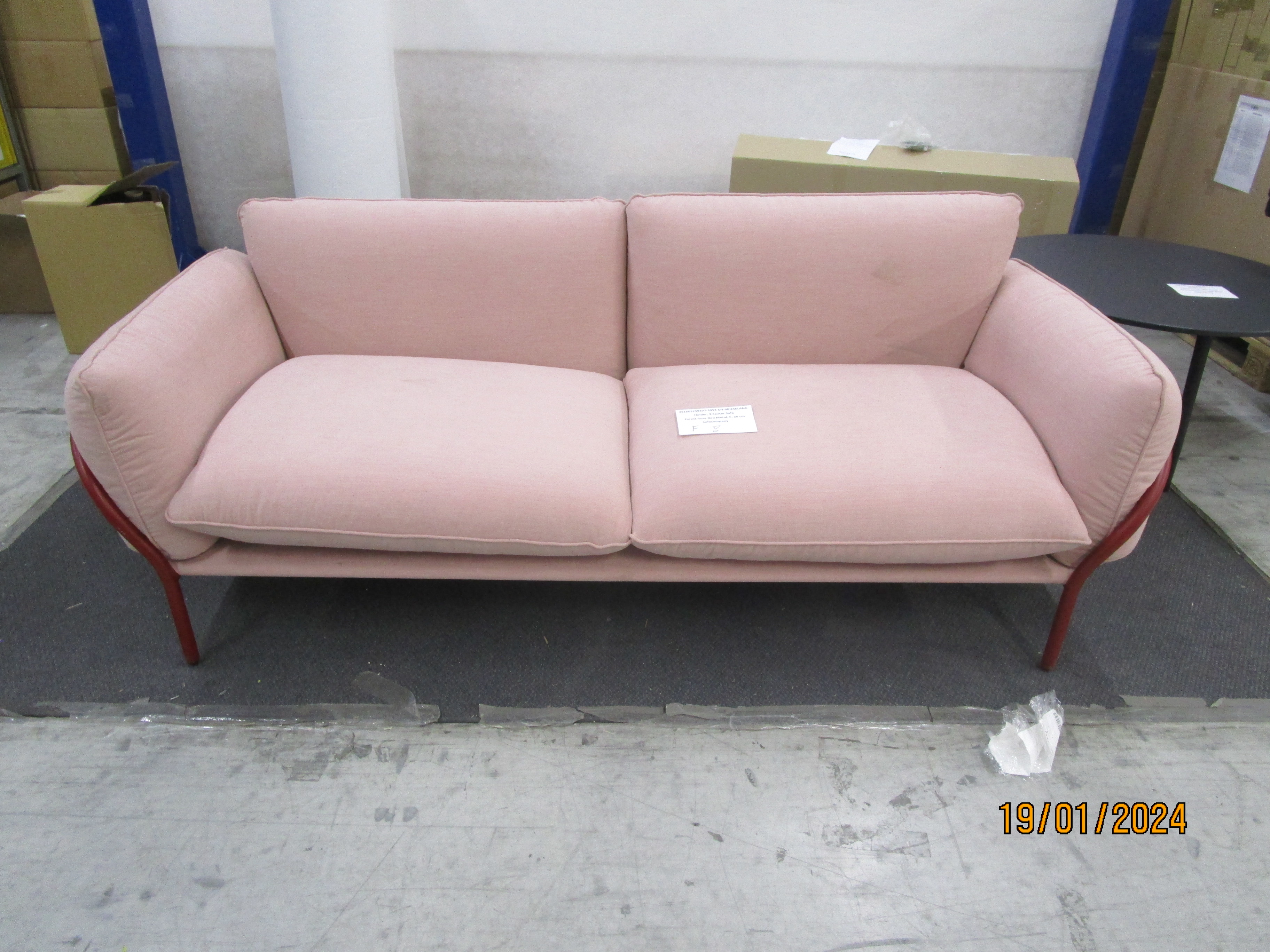 Holder Sofa 3-Sitzer Forest Rosa