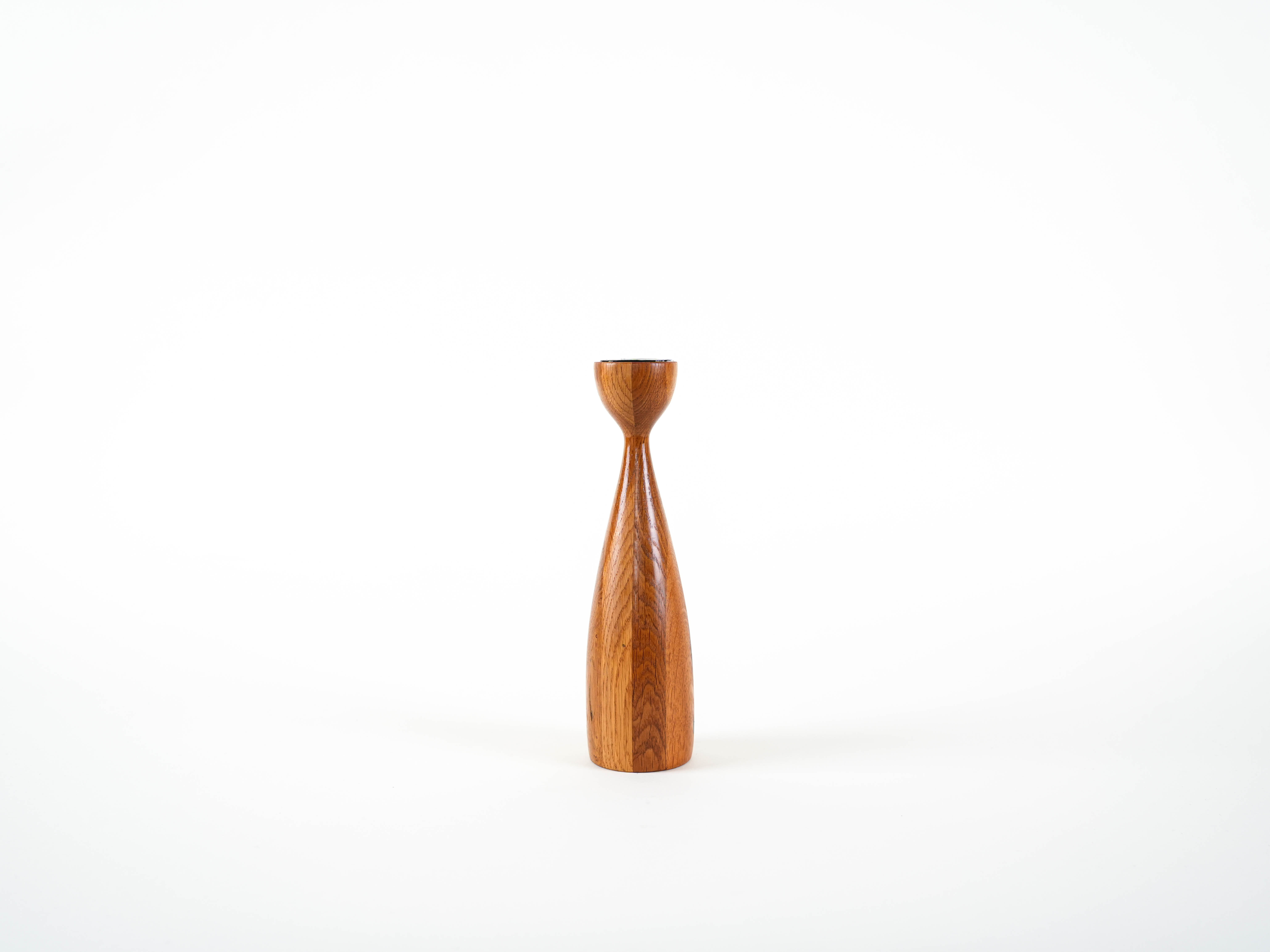 Tealight holder Teak 1970s