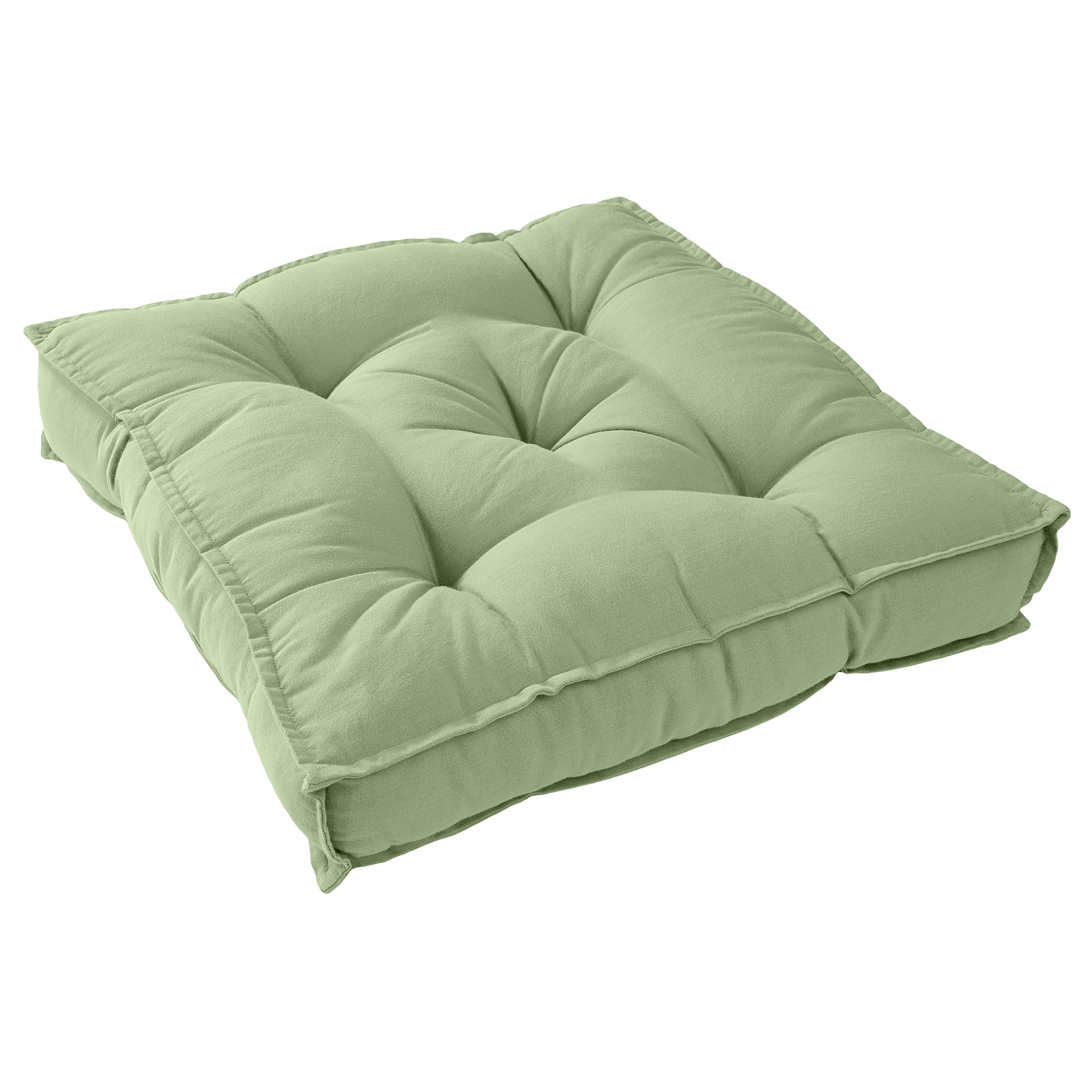 SOLID Sitzkissen Baumwolle Salbei