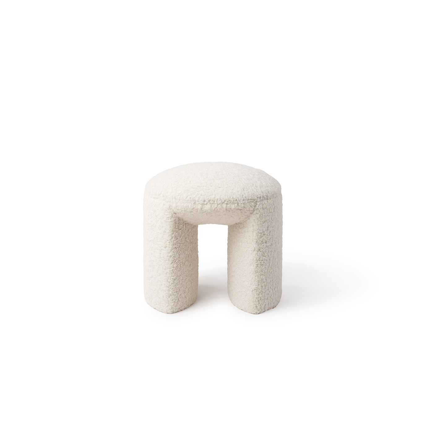 Nachii Hocker Plush Wheat 