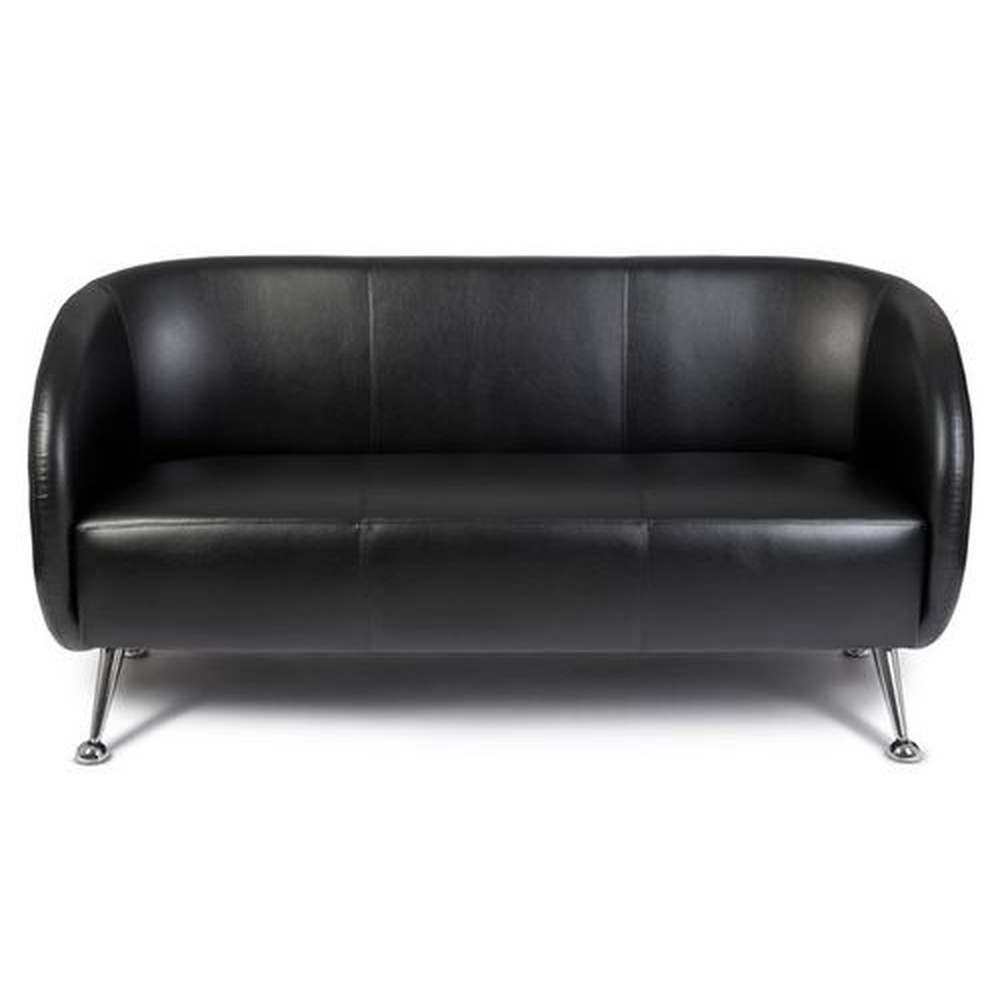 ST. LUCIA 3-seater Faux Leather 3-seater Black