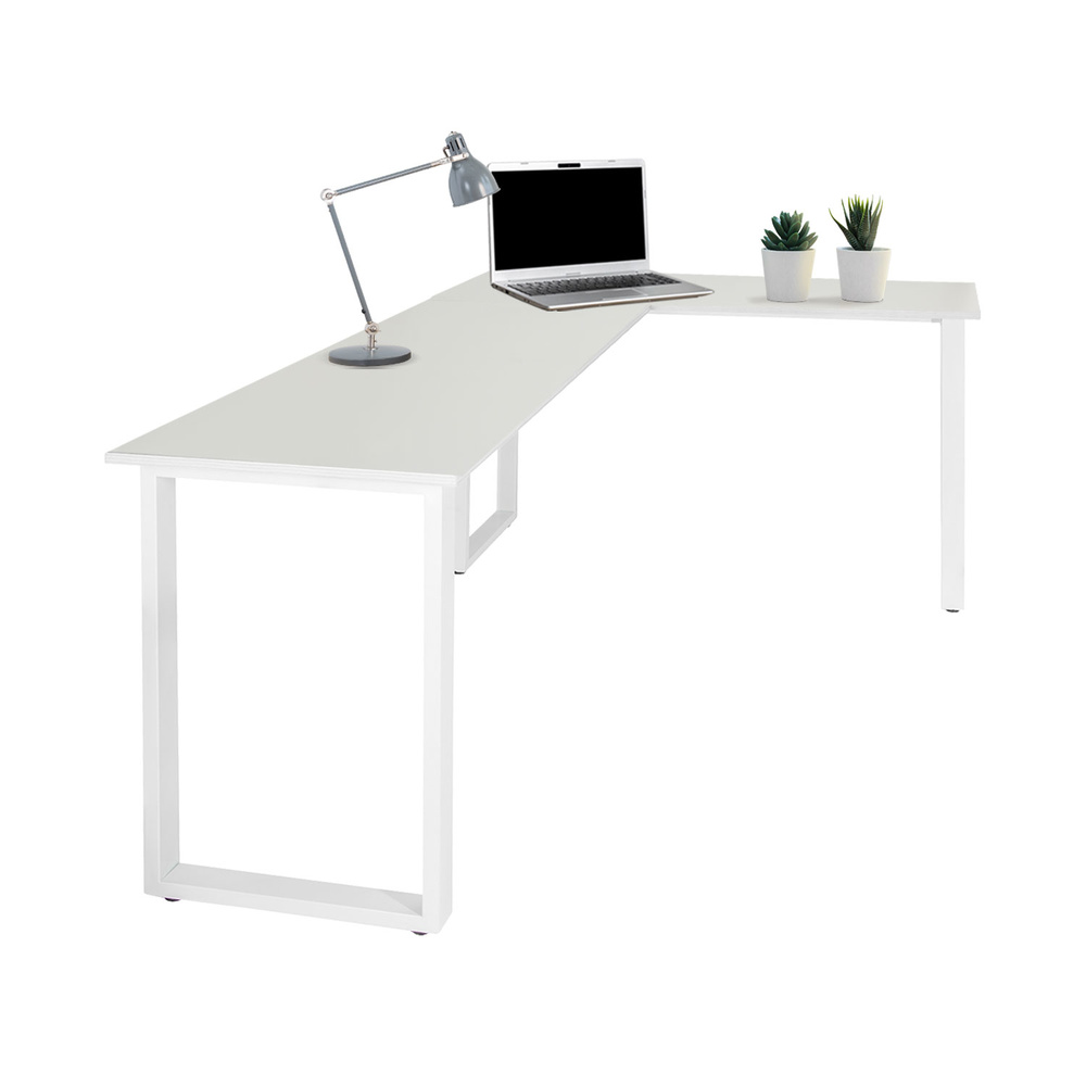 WORKSPACE BASIC I  Eckschreibtisch Holz Weiß