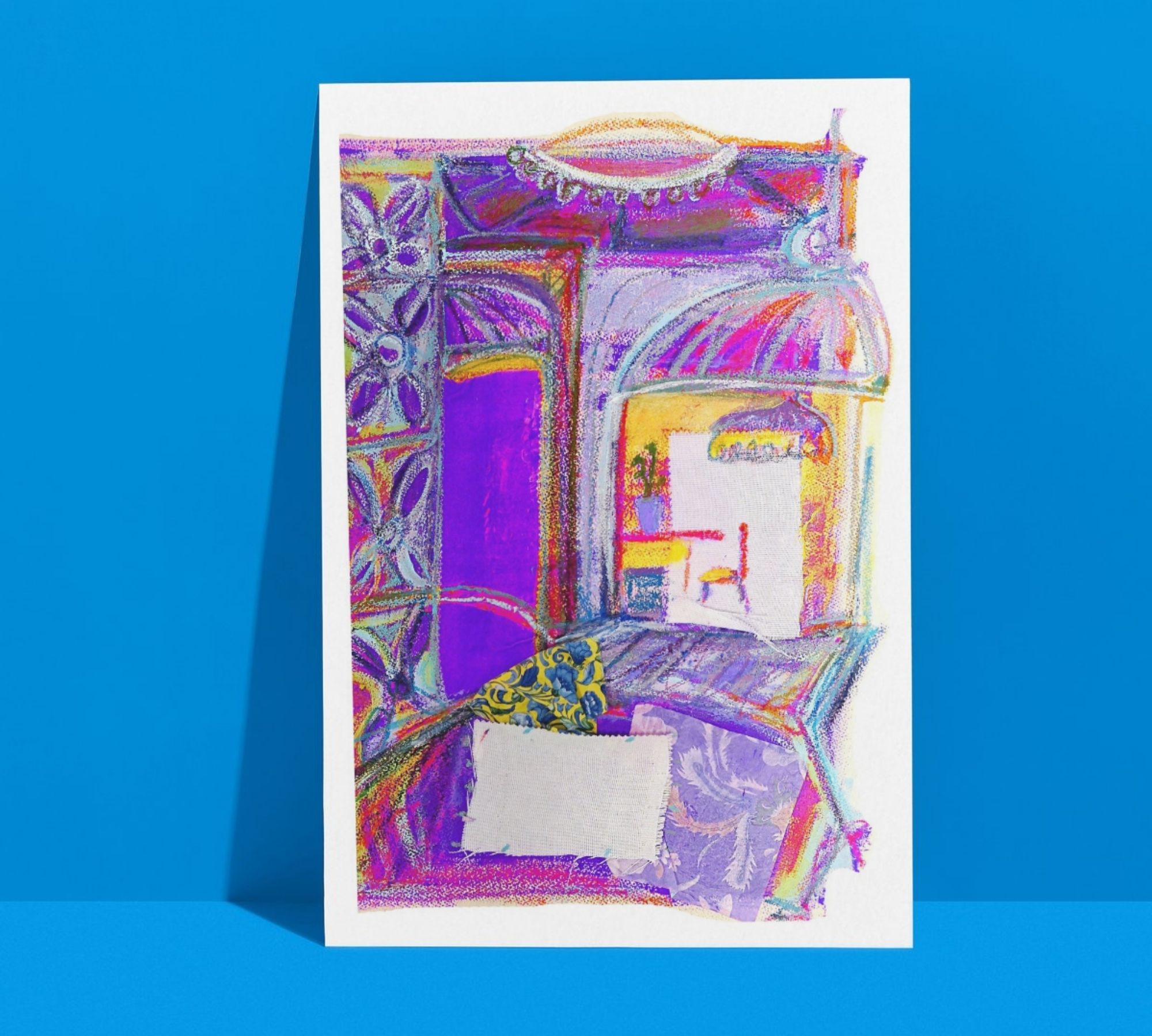 El pasillo del Riad Kunstdruck Mehrfarbig