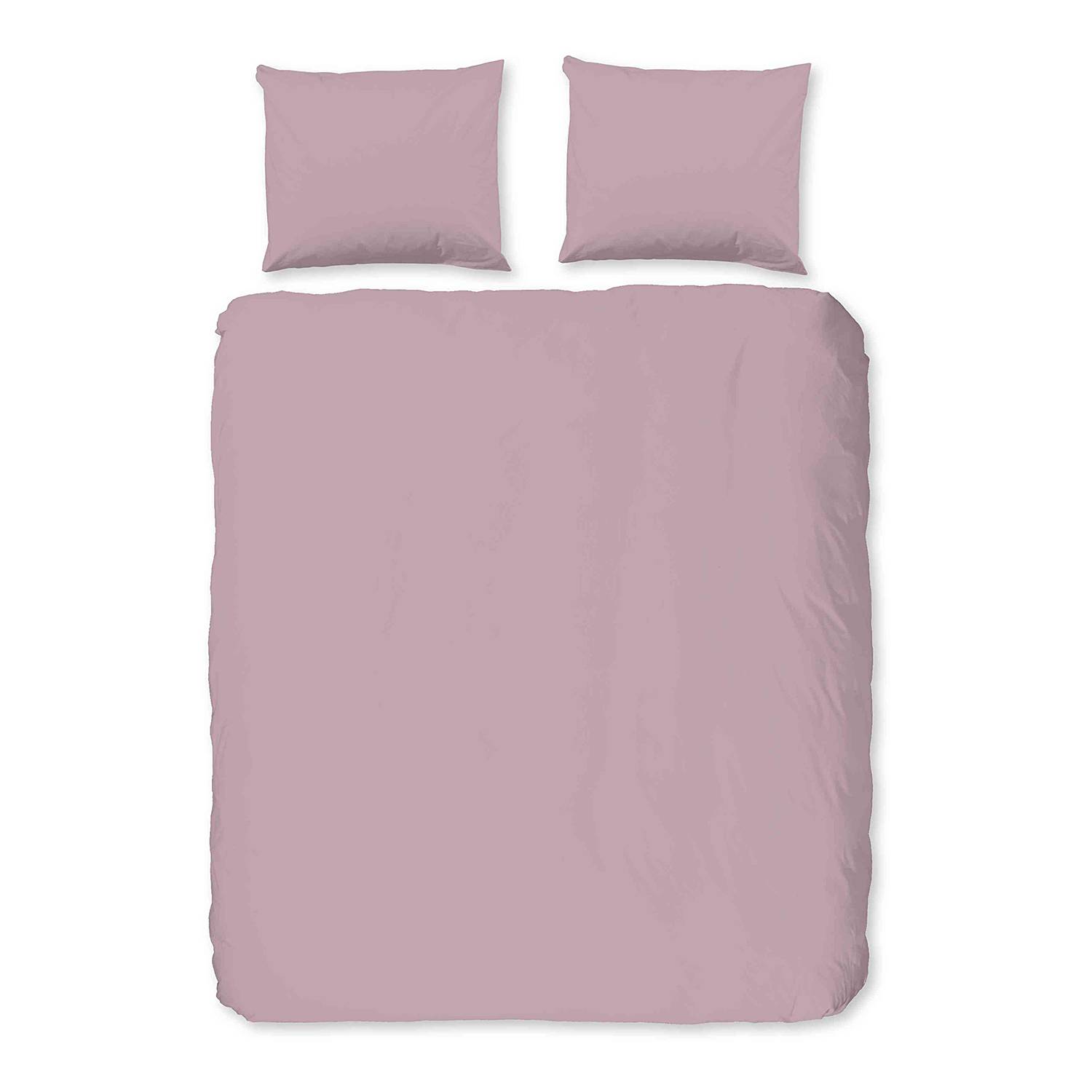 Renforce Bettwäsche mit Kissen Baumwolle Pink 140 x 200/220 cm