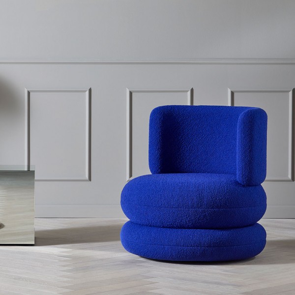 Verner Panton Easy Chair Dedar Karandash 006 Blue