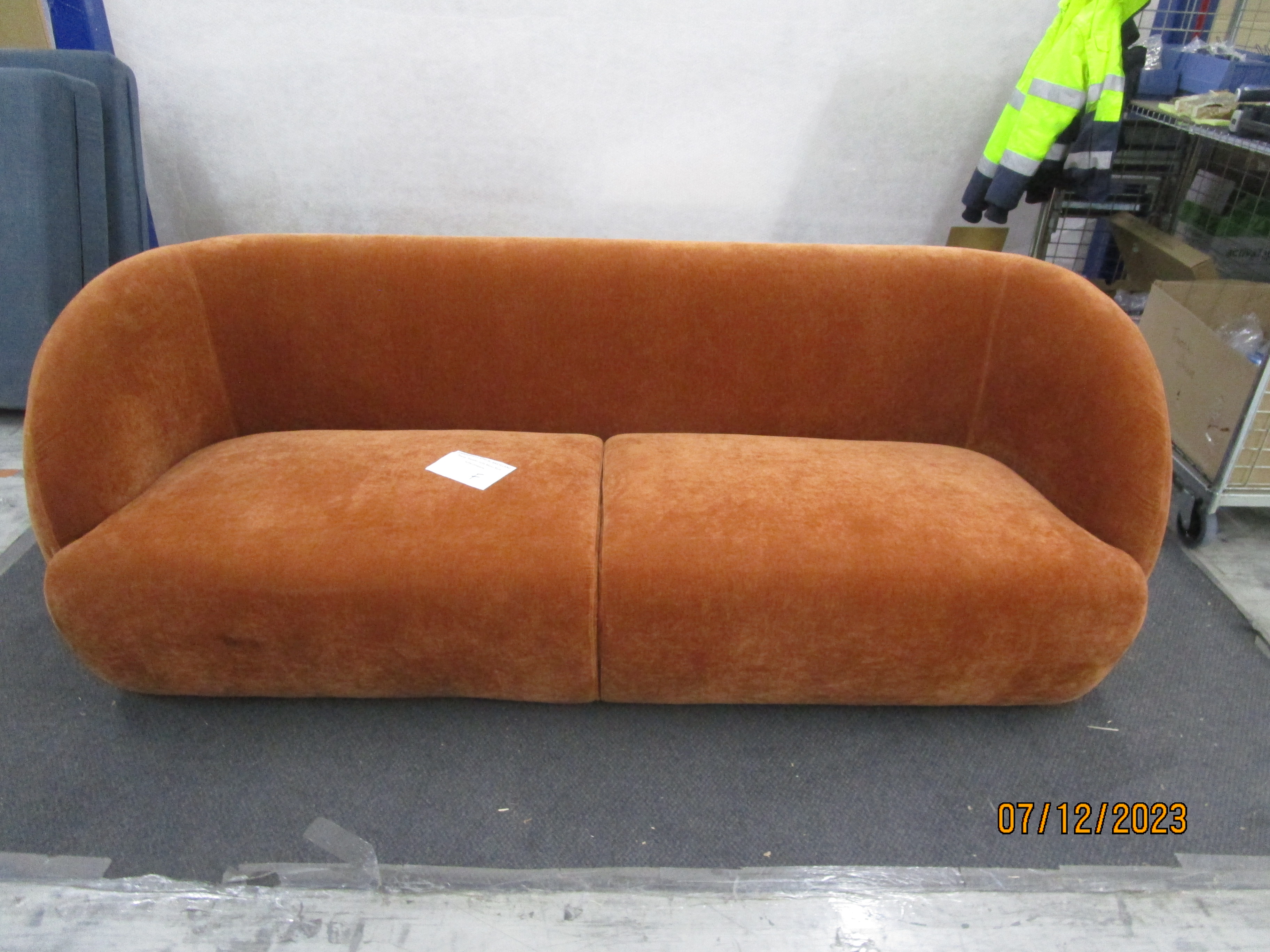 Design-Award-Winning Paula Sofa 3-Sitzer Moss Rust
