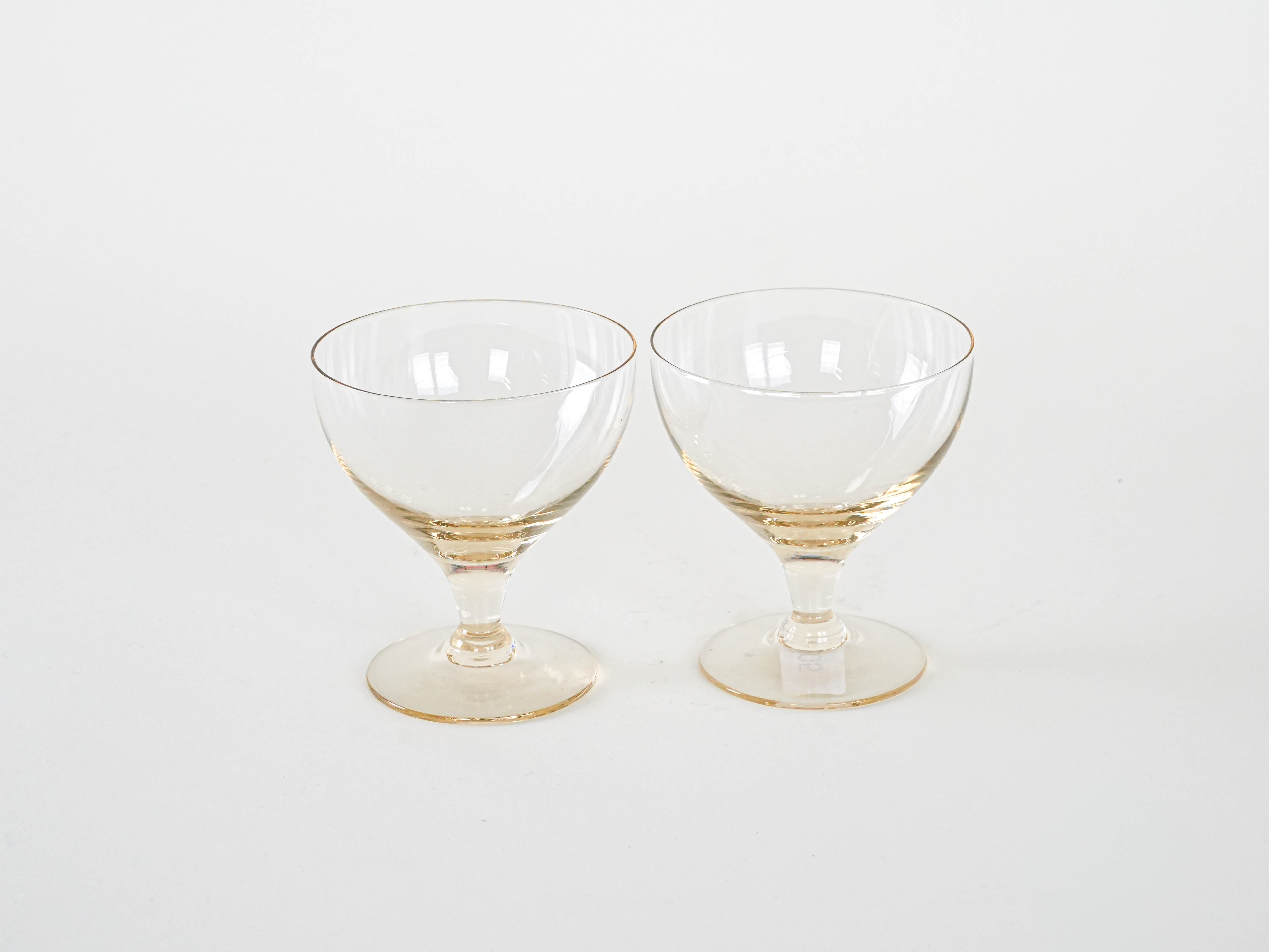 2x Dessert bowls Transparent