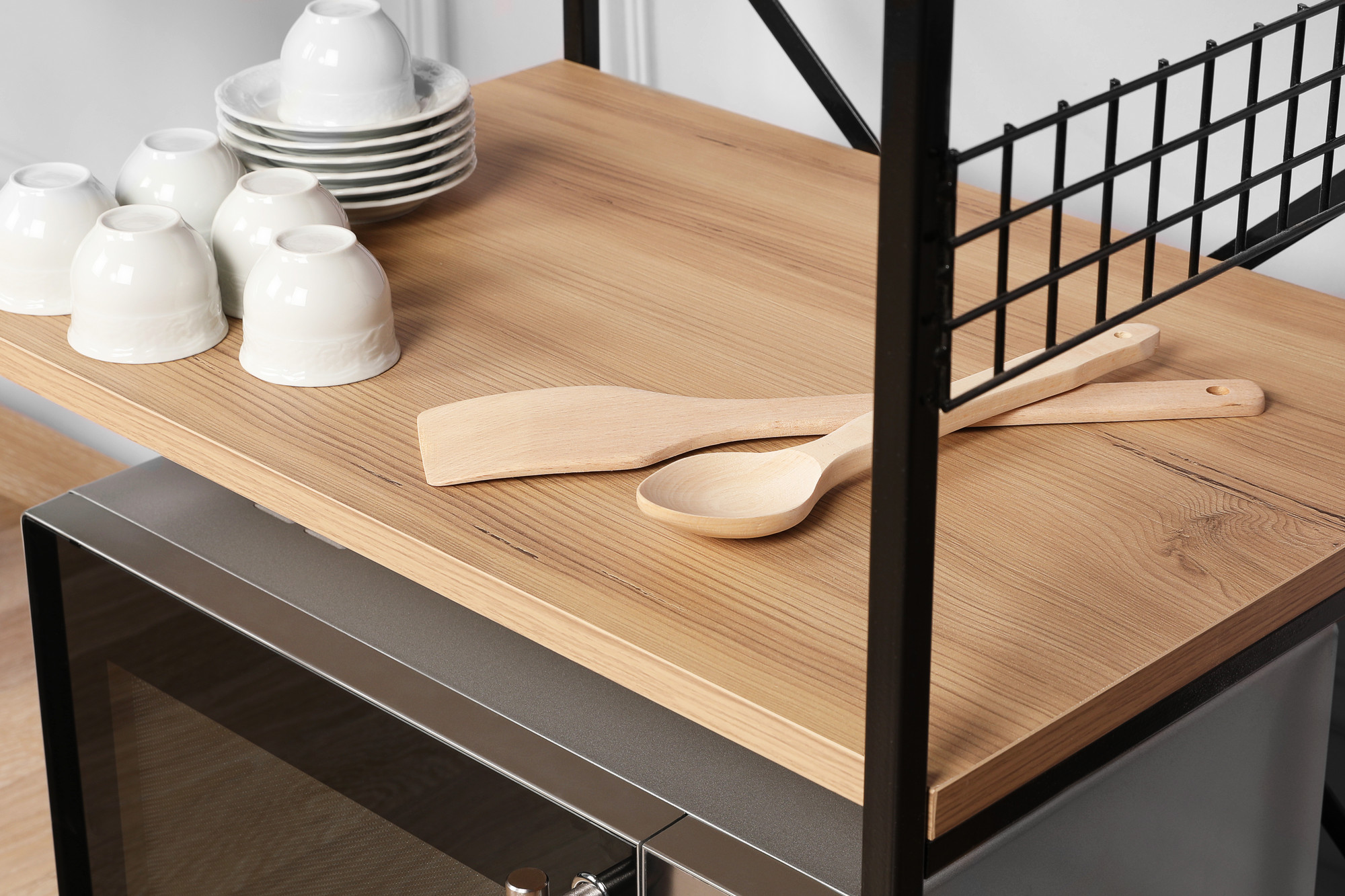 Anemone chest of drawers wood veneer Black